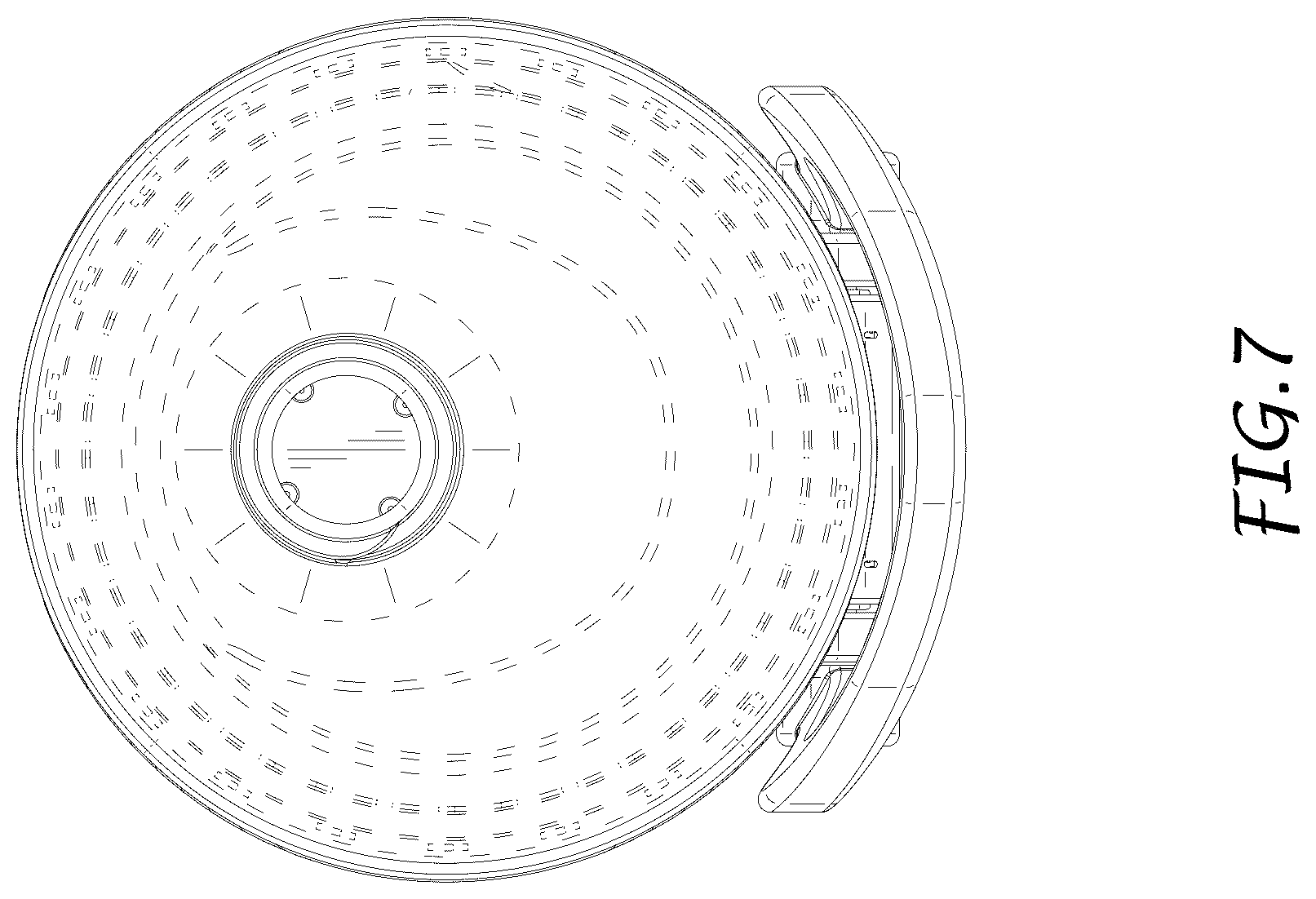 Patent USD1123509 Figure 7 – Lid for beverage container