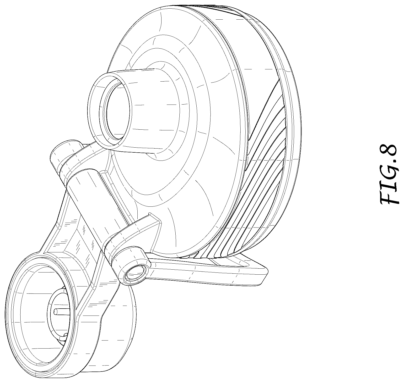 Patent USD1123509 Figure 8 – Lid for beverage container