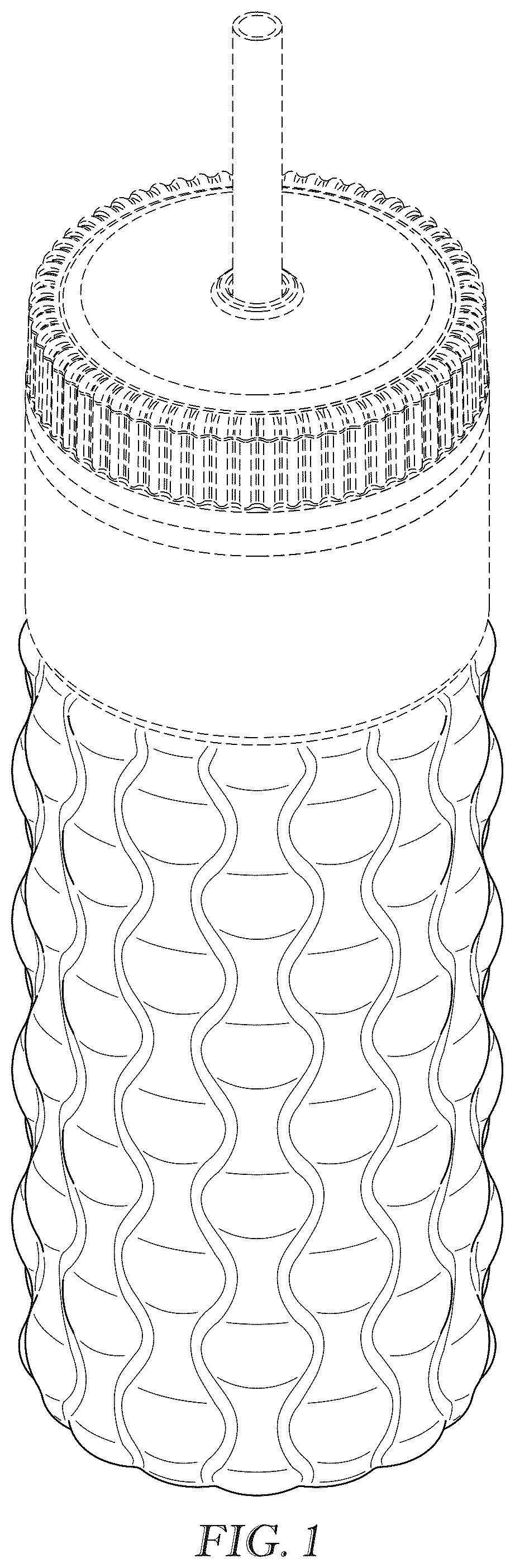Patent USD1123511 Figure 1 – Sleeve for drinkware