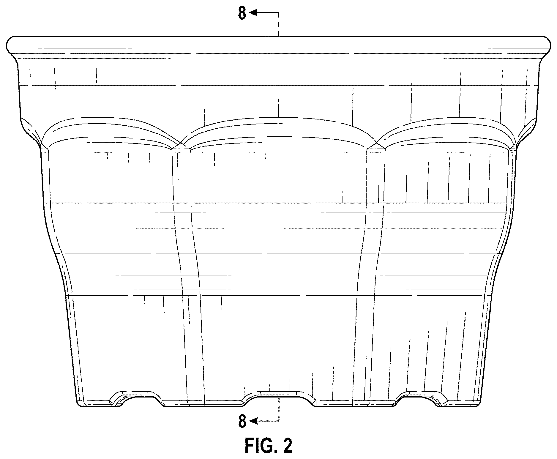 Patent USD1123522 Figure 2 – Insulated bowl