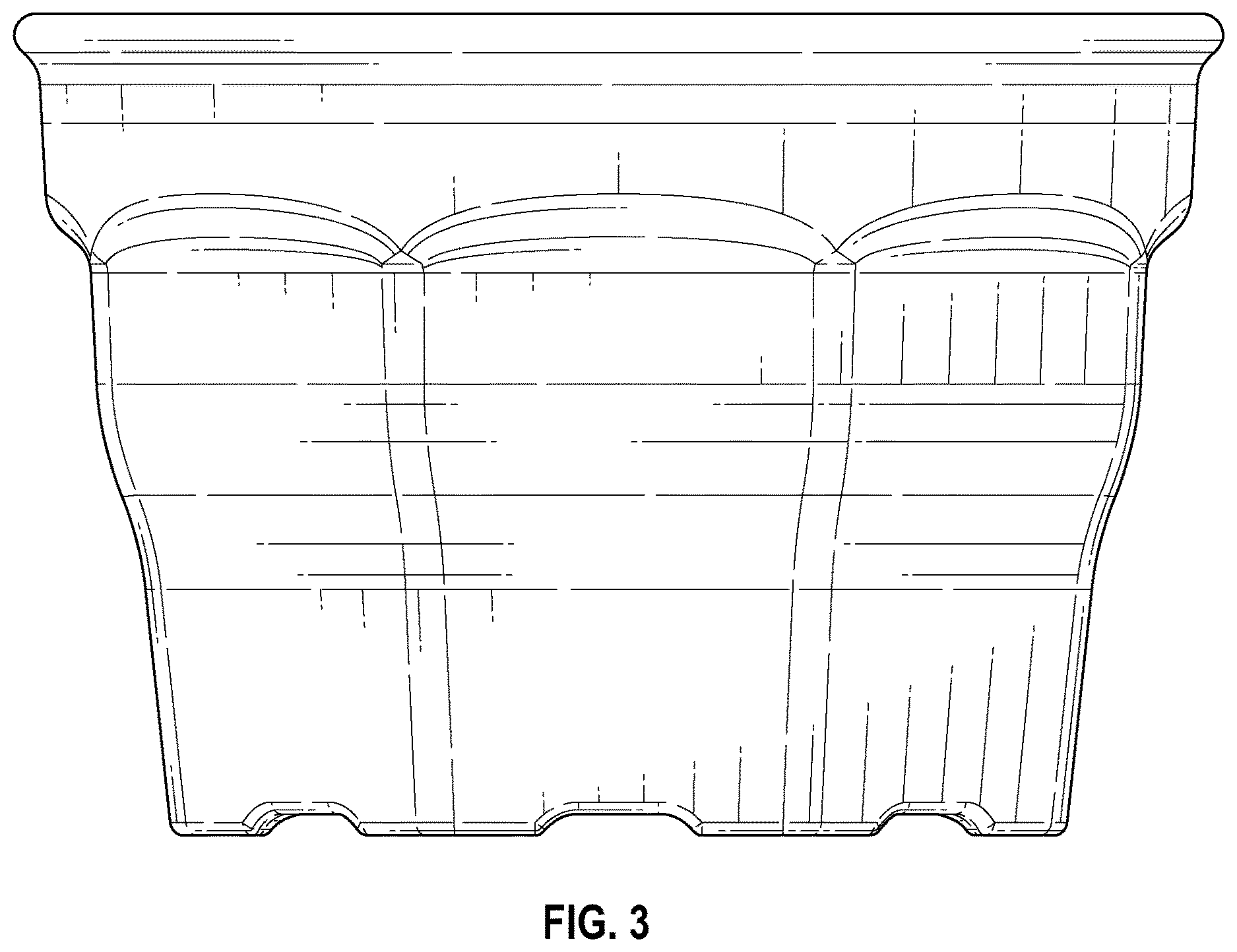 Patent USD1123522 Figure 3 – Insulated bowl