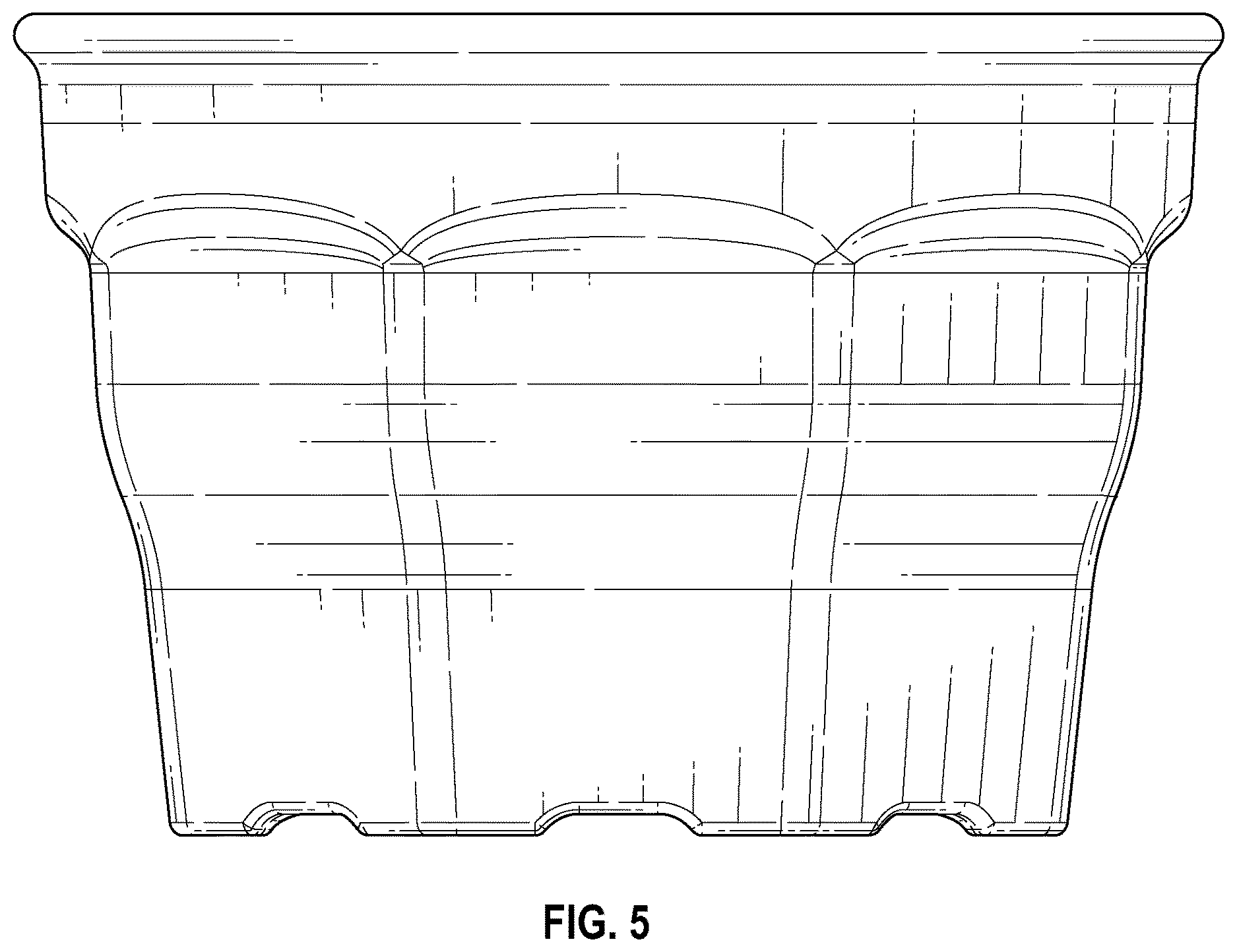 Patent USD1123522 Figure 5 – Insulated bowl