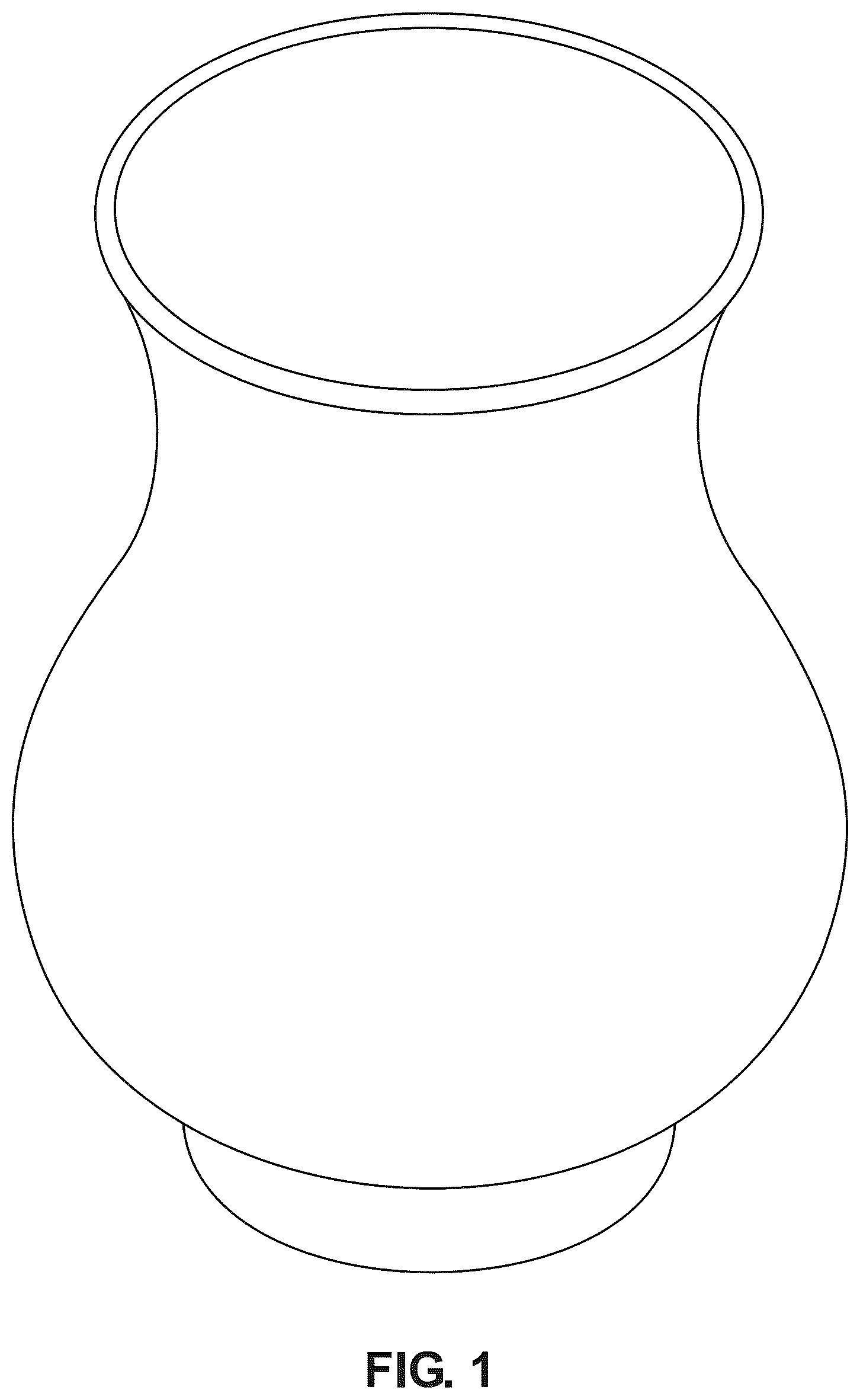 Patent USD1123523 Figure 1 – Drinking glass