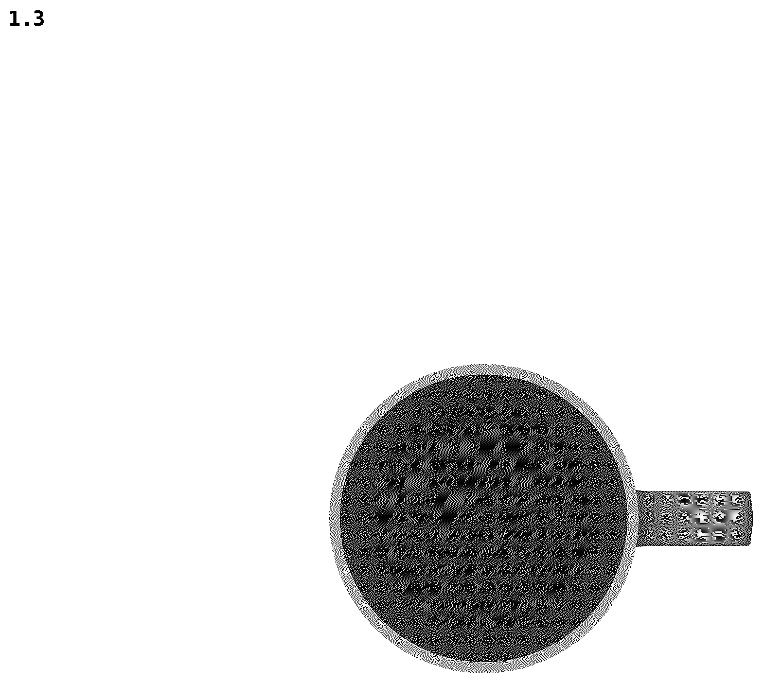 Patent USD1123525 Figure 3 – Drinking glass