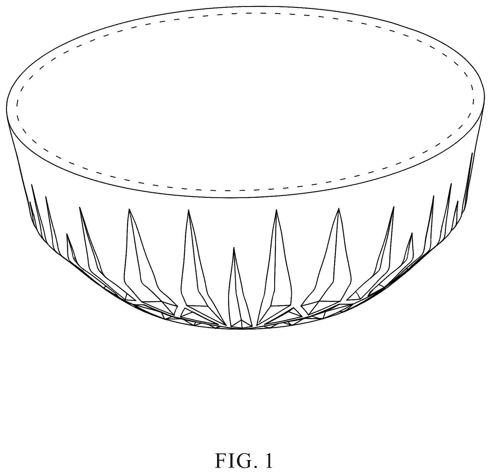 Patent USD1123526 Figure 1 – Bowl