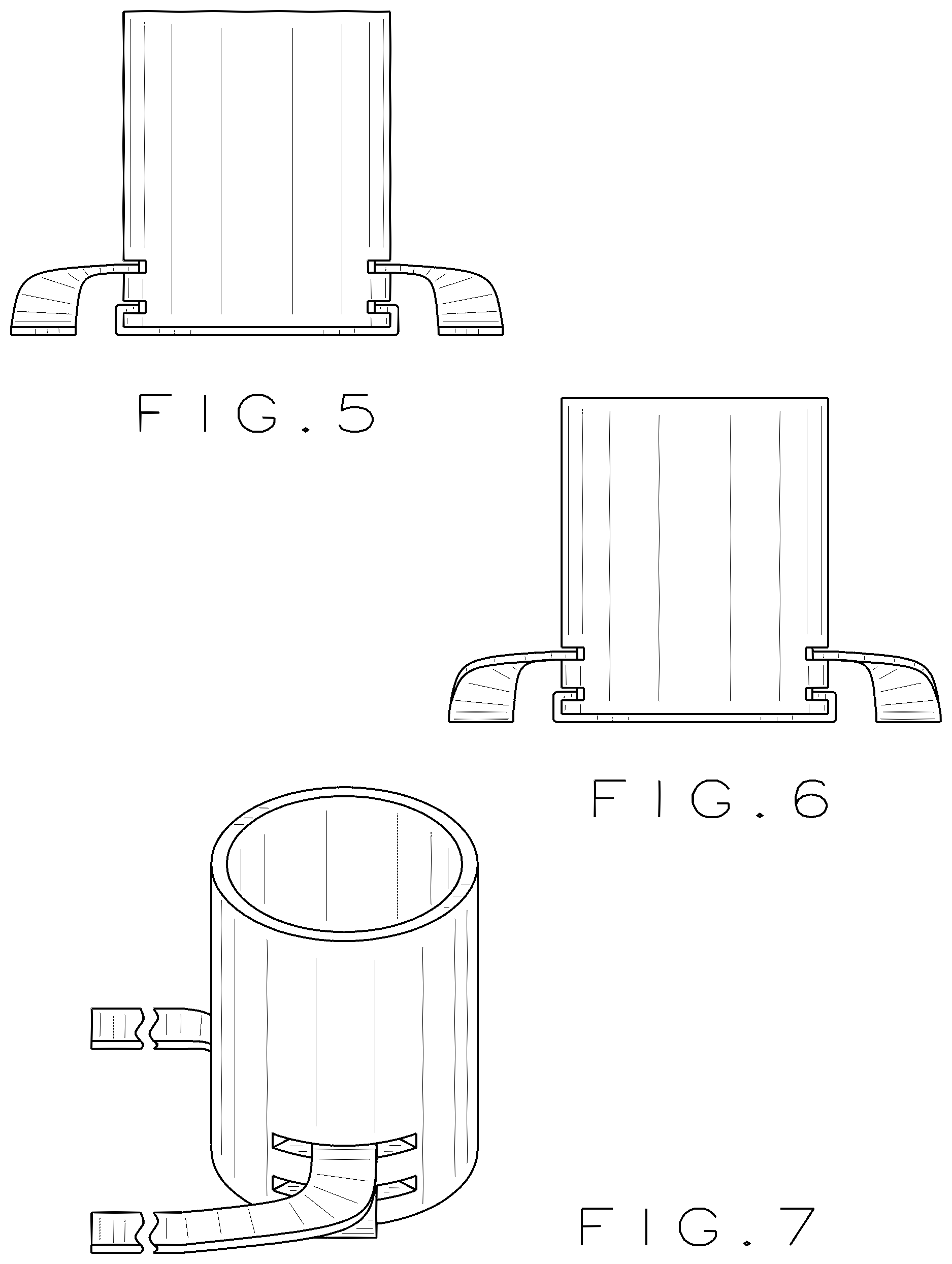 Patent USD1123529 Figure 2 – Beverage container holder