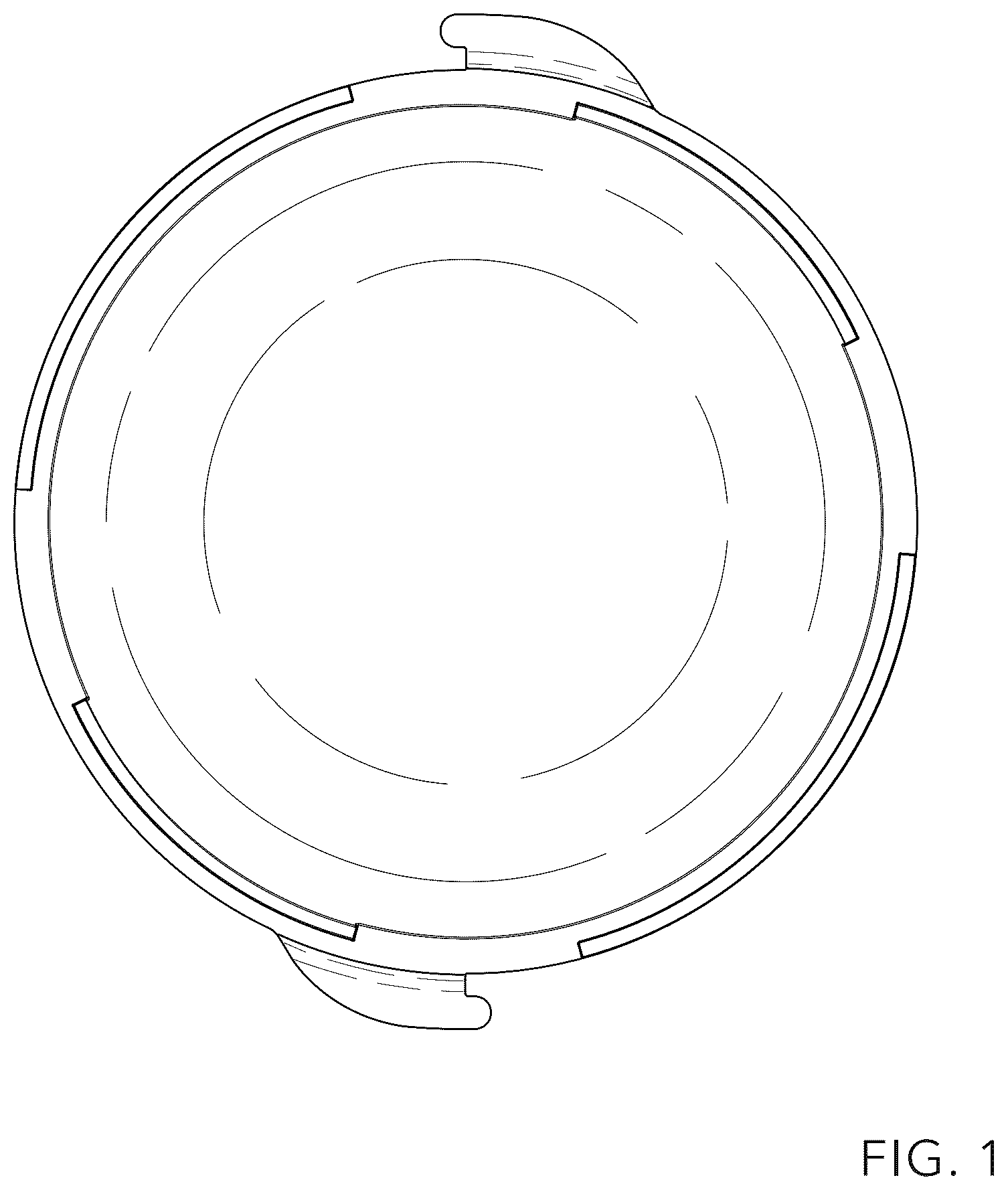 Patent USD1123530 — Interlocking reusable food container — Figure 1
