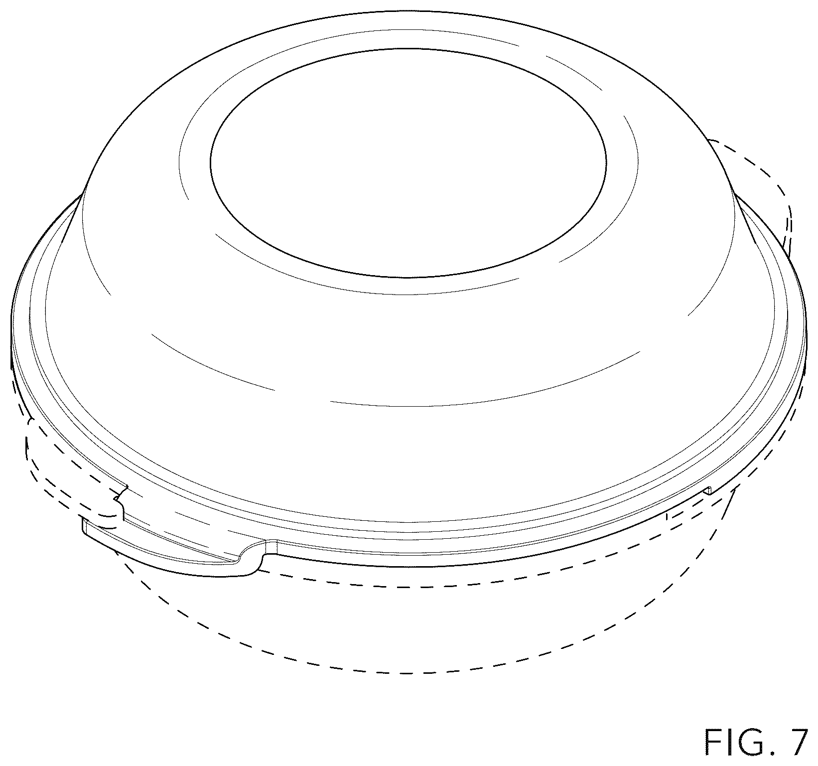 Patent USD1123530 Figure 7 – Interlocking reusable food container