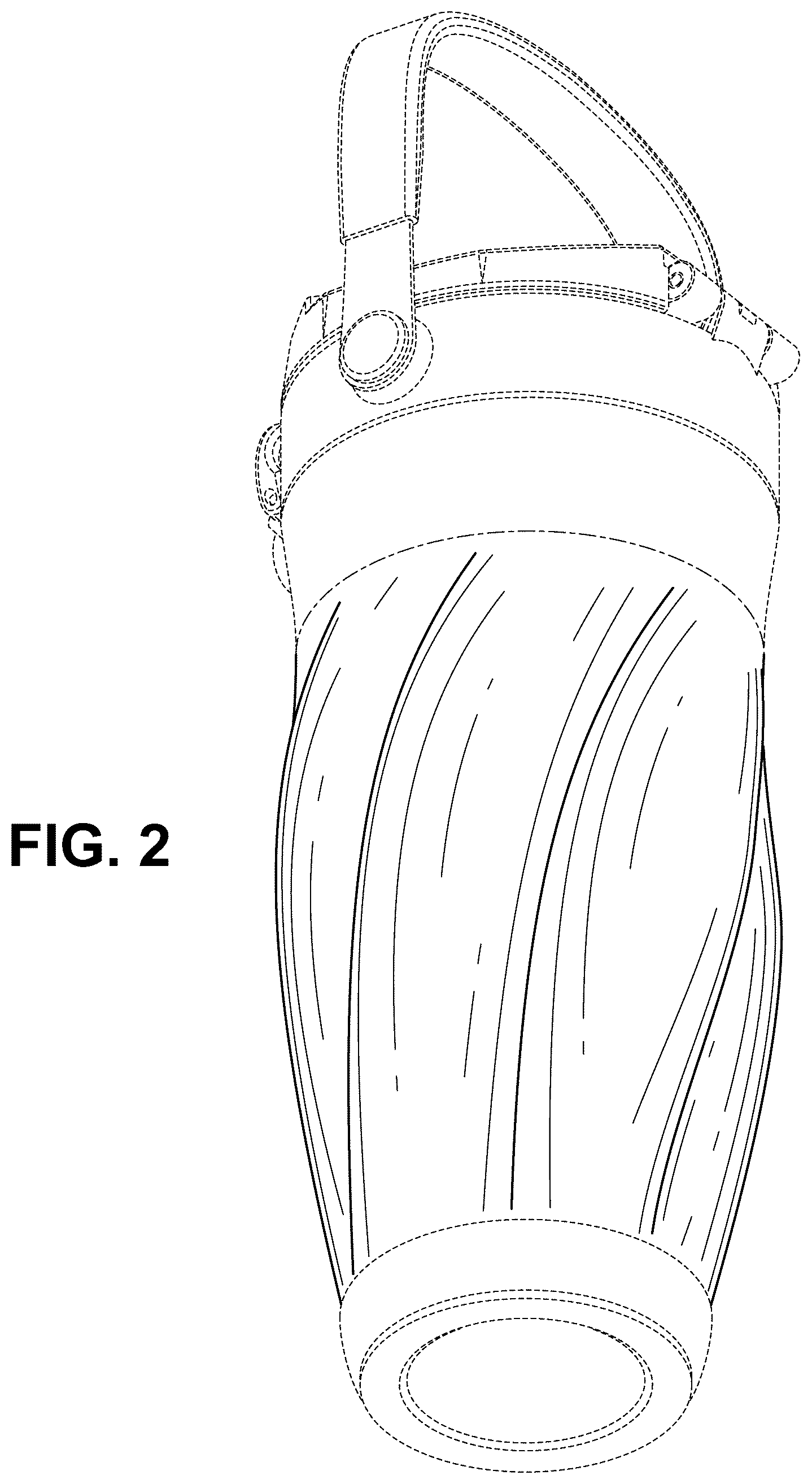 Patent USD1123532 Figure 2 – Beverage container