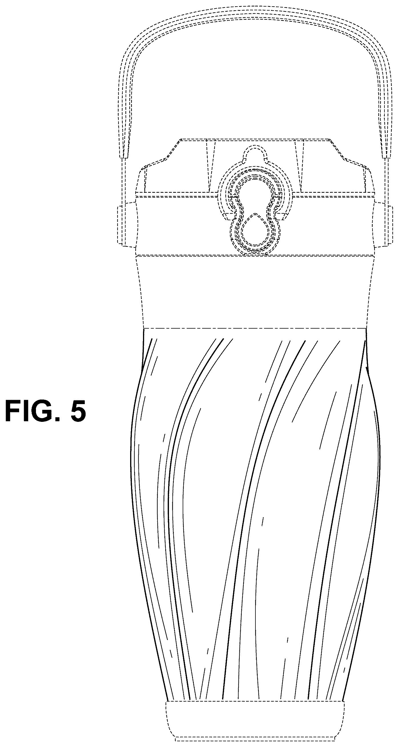 Patent USD1123532 Figure 5 – Beverage container
