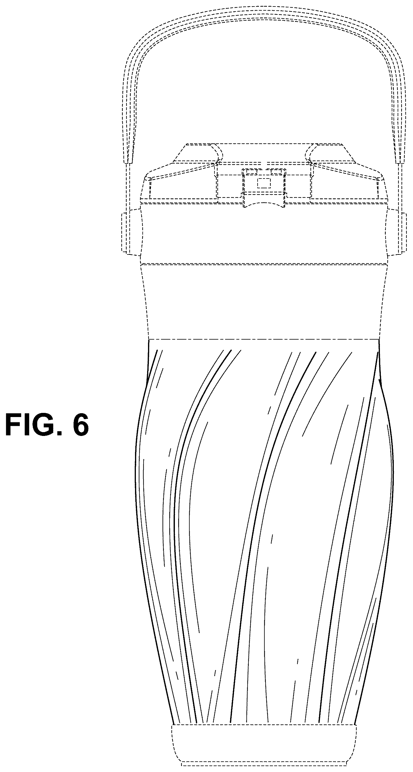 Patent USD1123532 Figure 6 – Beverage container