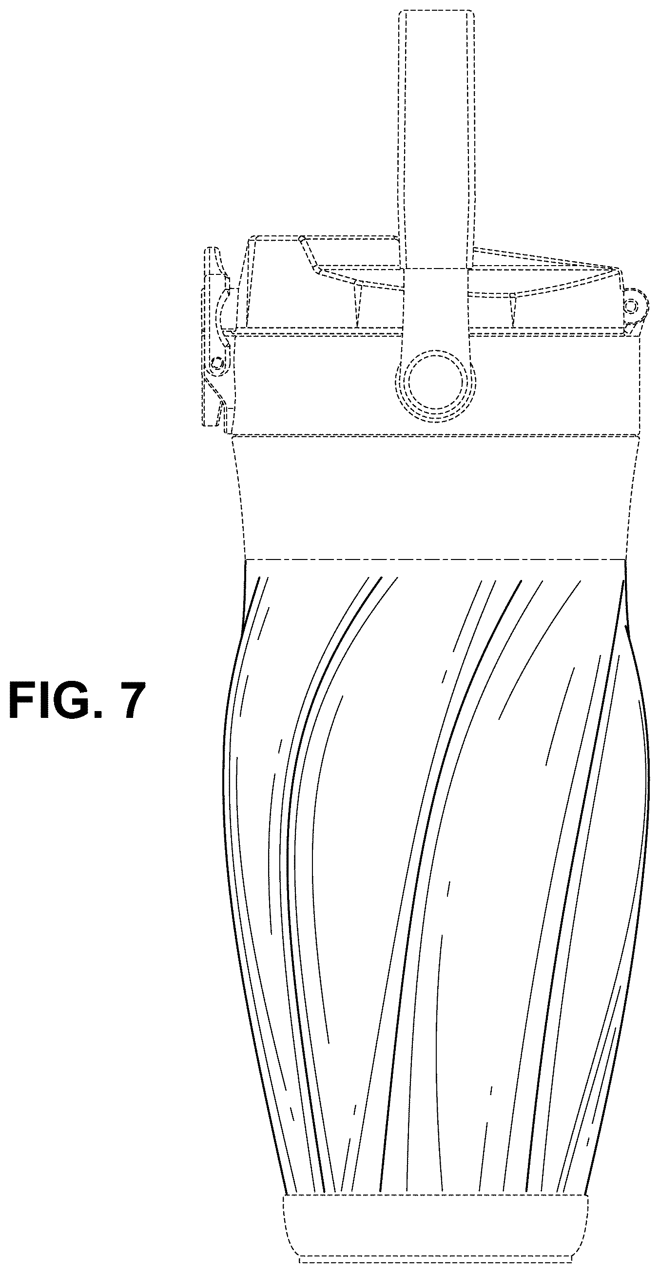 Patent USD1123532 Figure 7 – Beverage container
