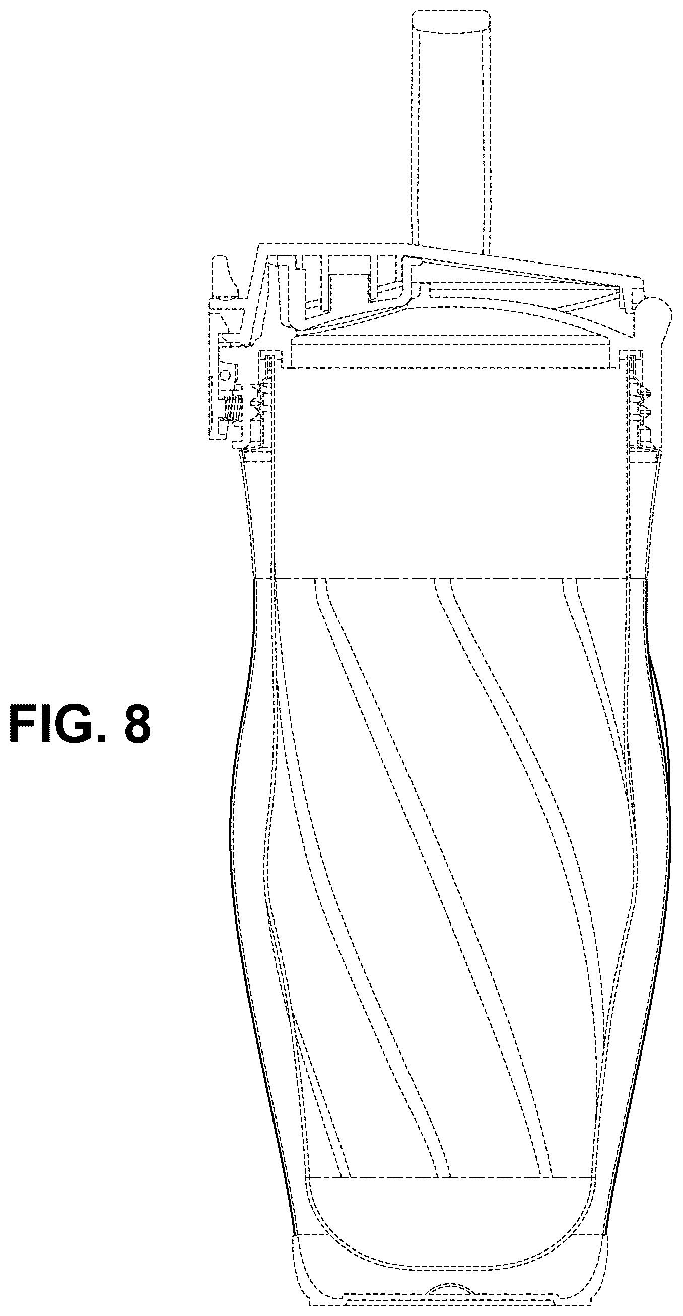 Patent USD1123532 Figure 8 – Beverage container