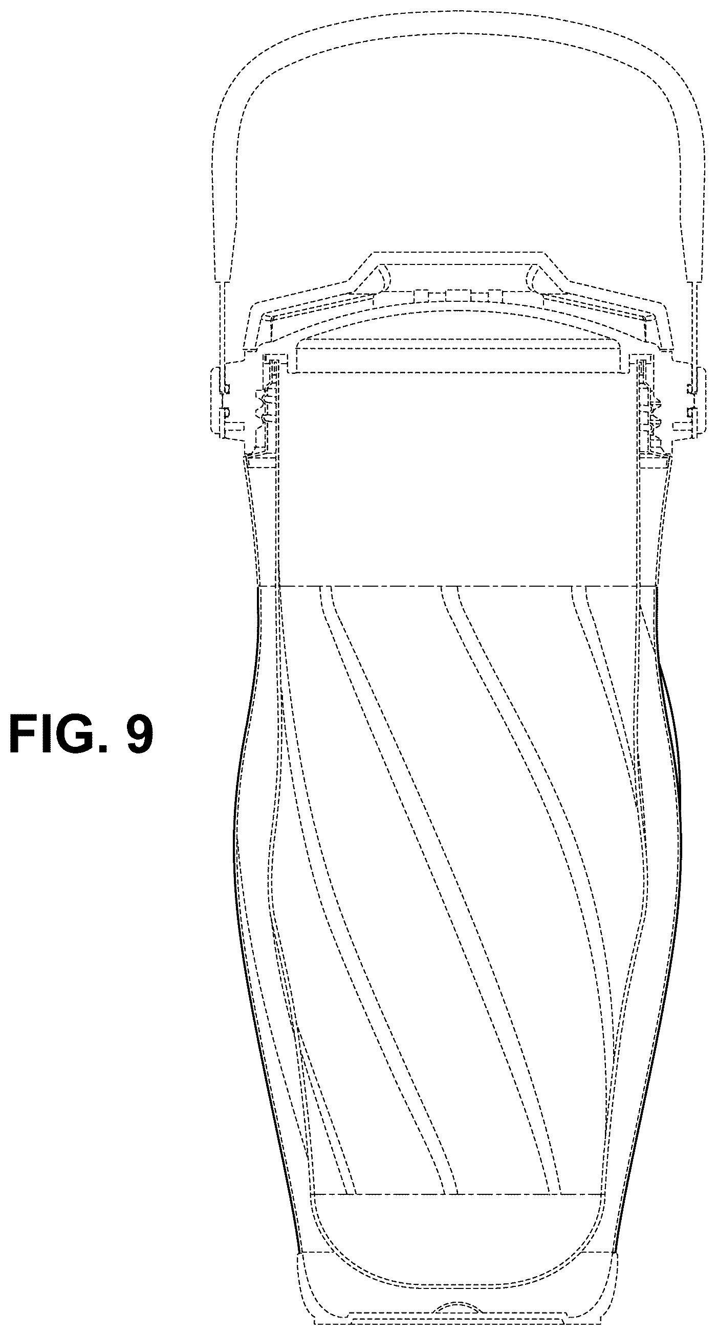 Patent USD1123532 Figure 9 – Beverage container
