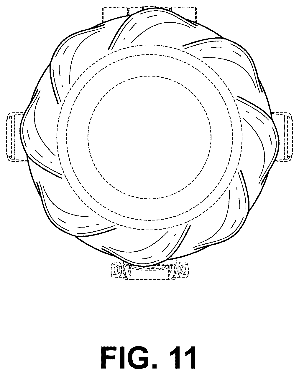 Patent USD1123532 Figure 11 – Beverage container
