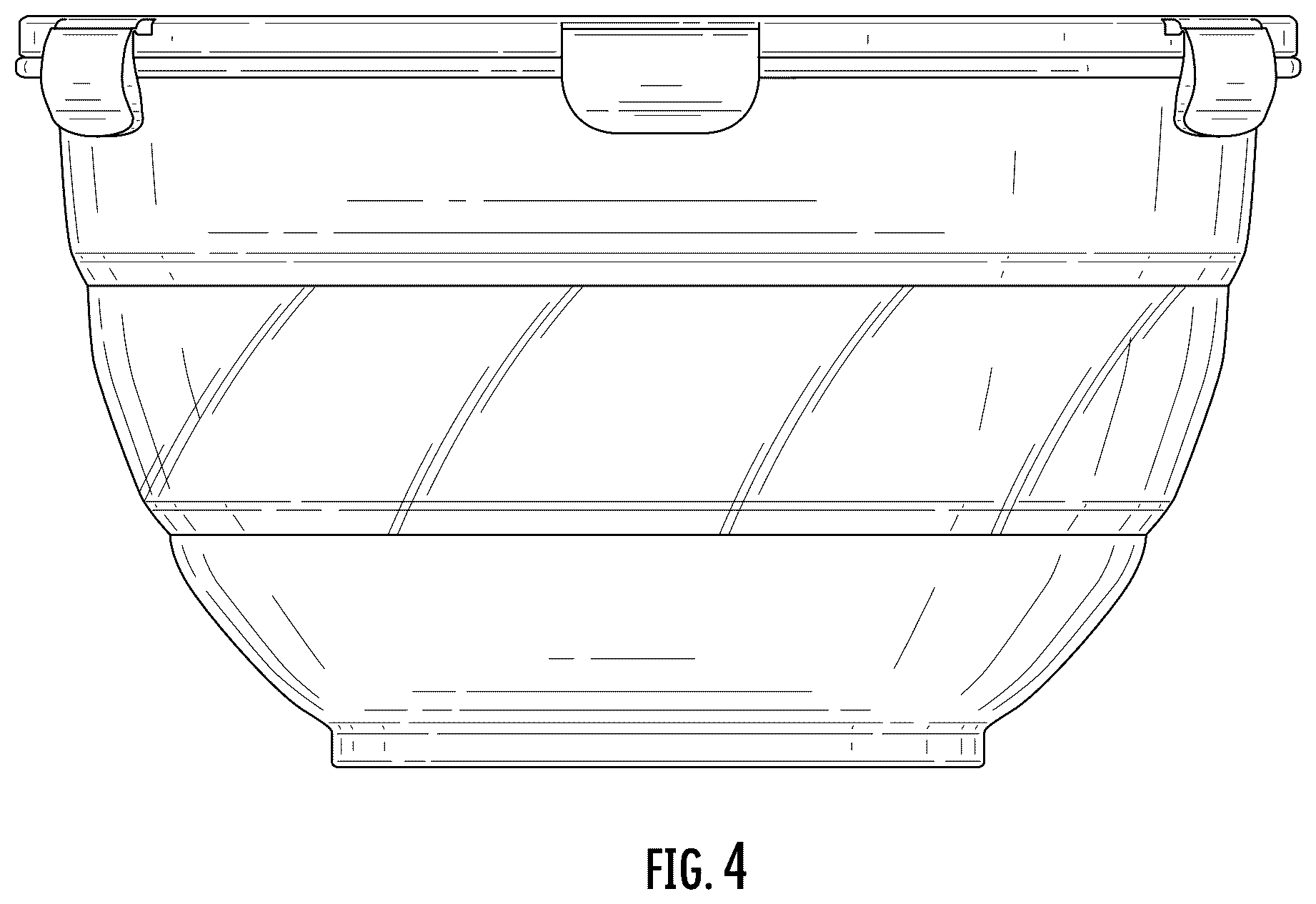 Patent USD1123533 Figure 4 – Collapsible bowl with locking lid