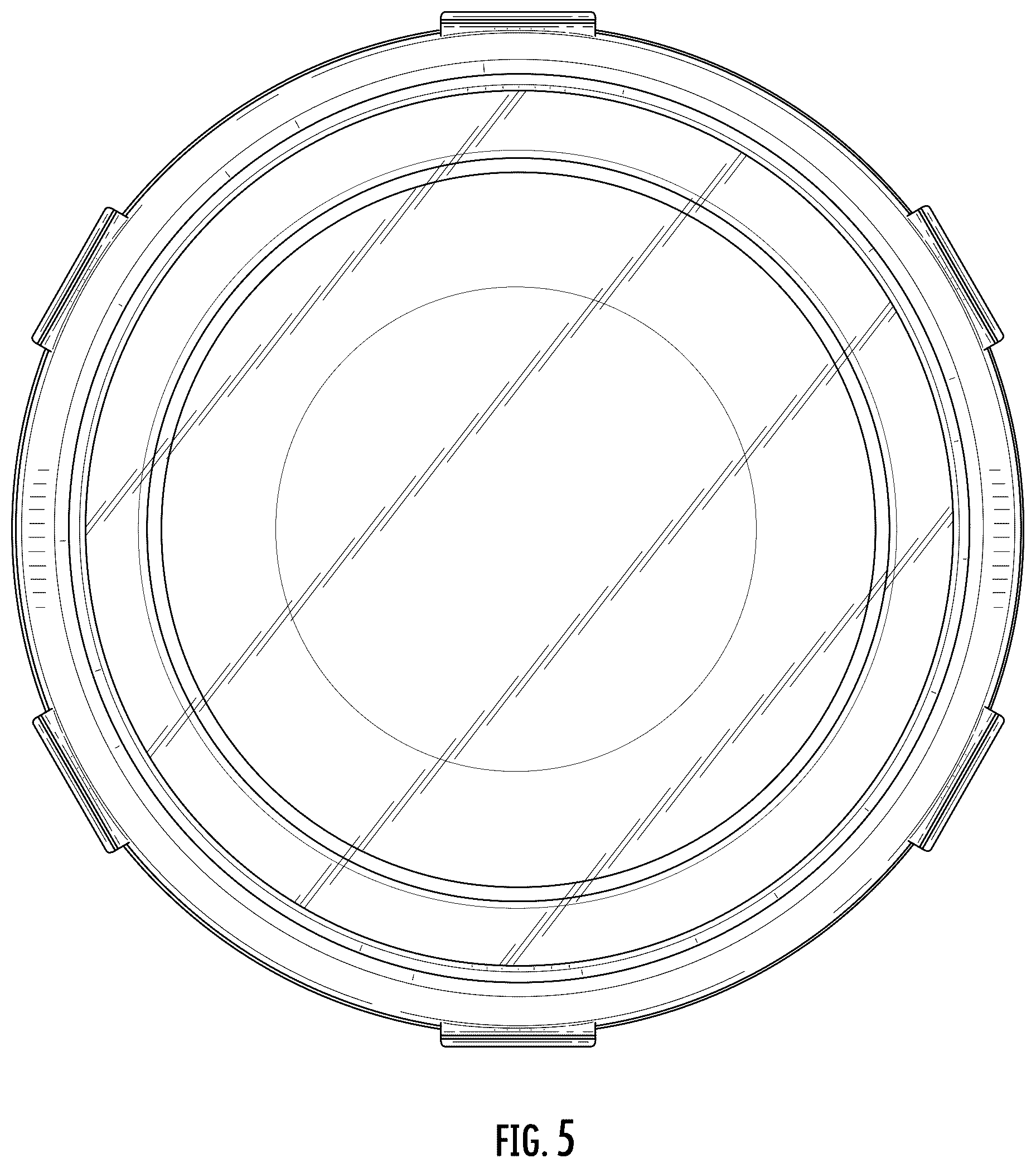 Patent USD1123533 Figure 5 – Collapsible bowl with locking lid