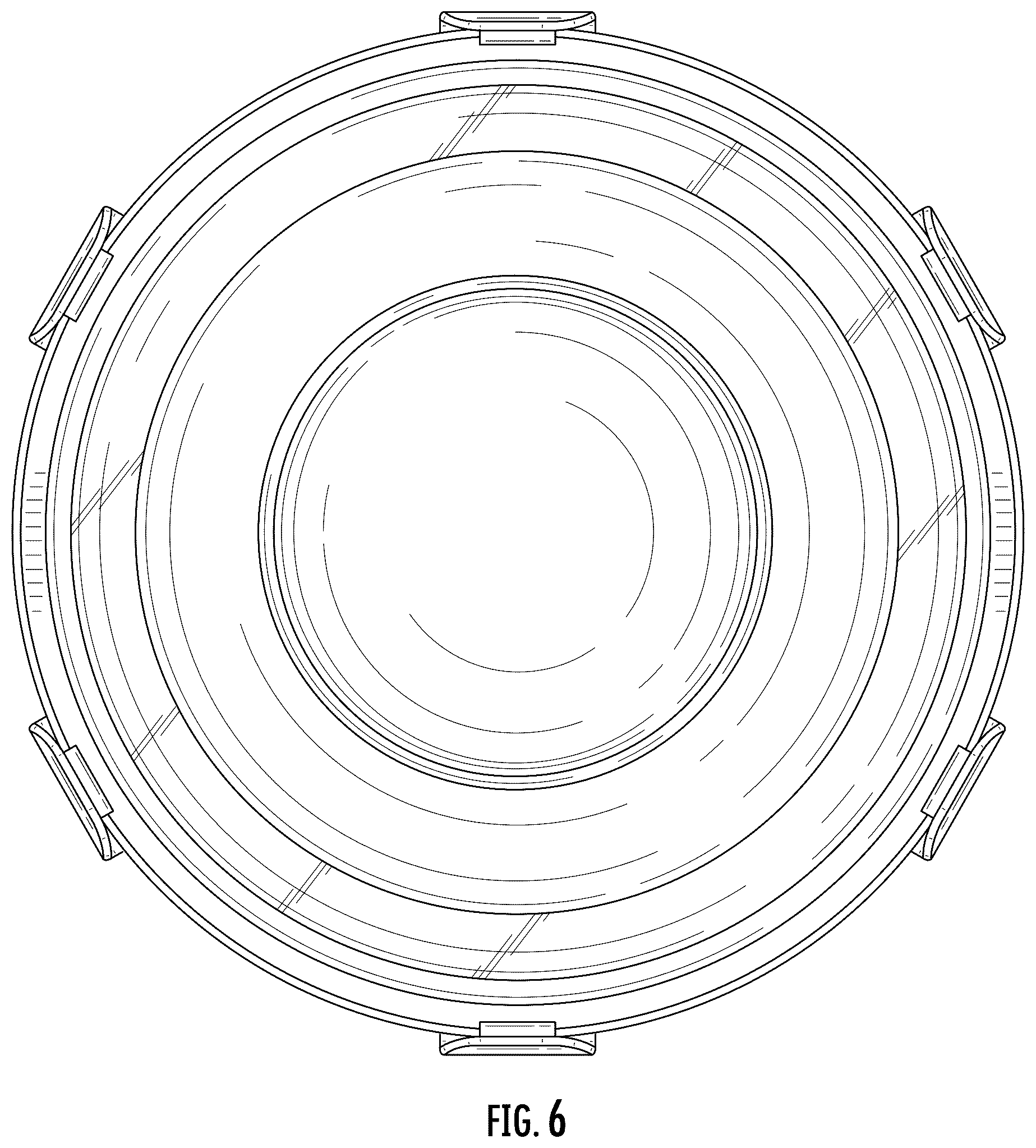Patent USD1123533 Figure 6 – Collapsible bowl with locking lid