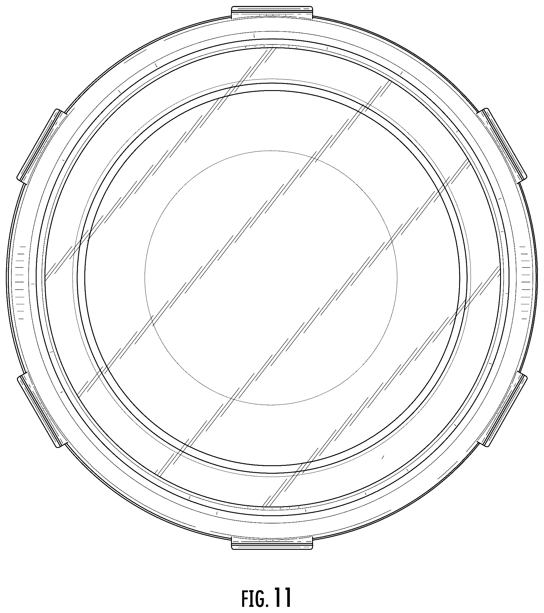 Patent USD1123533 Figure 11 – Collapsible bowl with locking lid