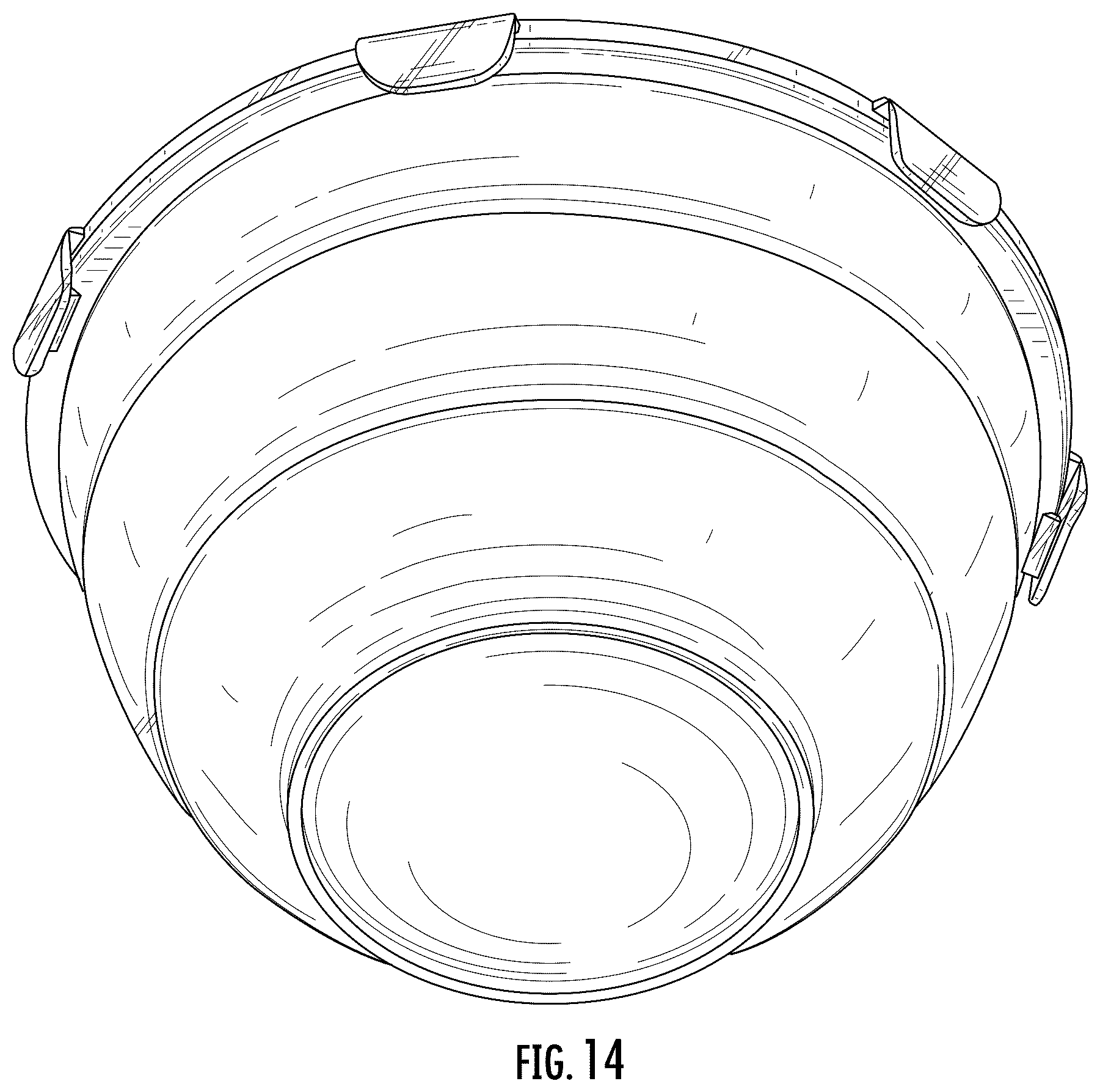 Patent USD1123533 Figure 14 – Collapsible bowl with locking lid