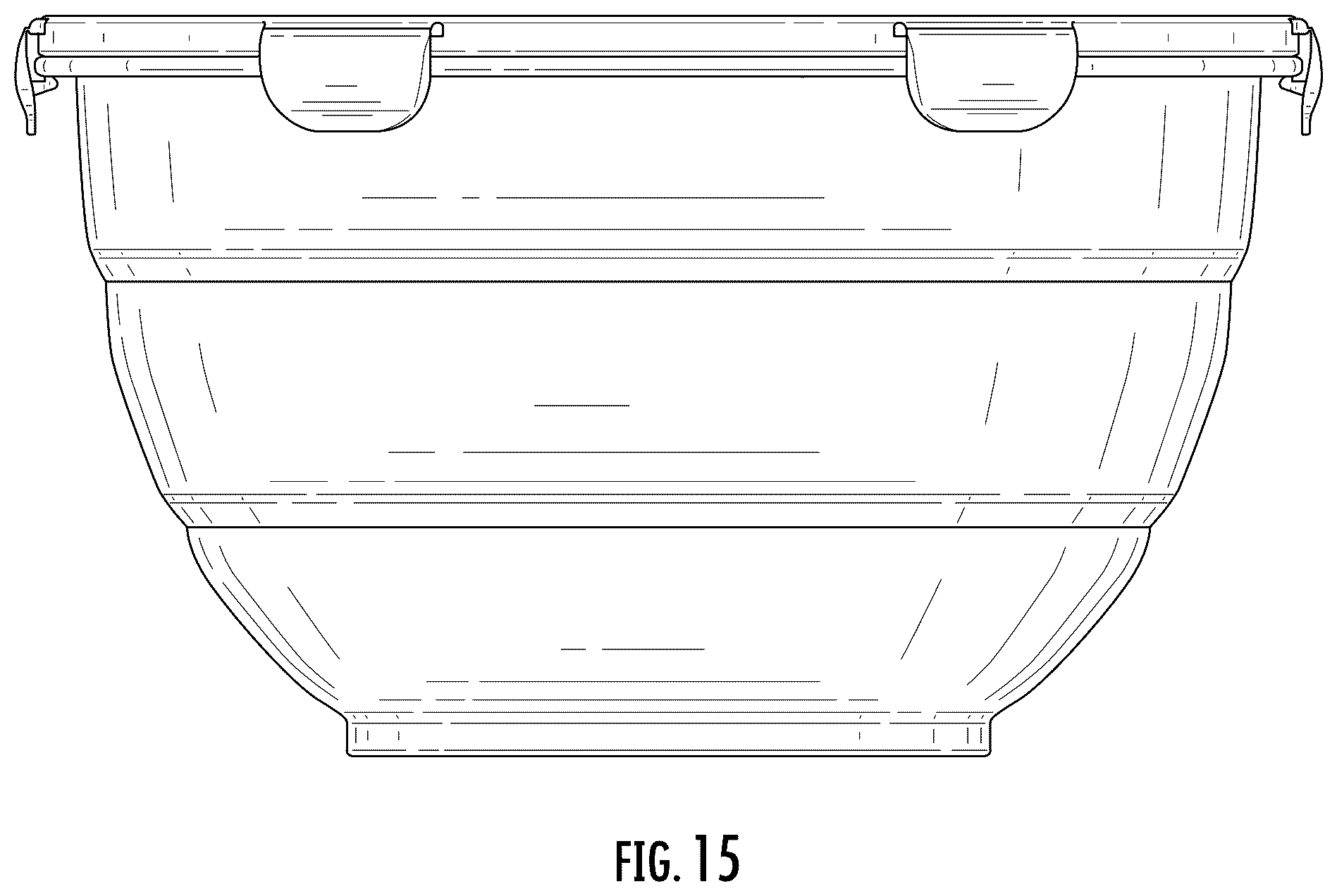 Patent USD1123533 Figure 15 – Collapsible bowl with locking lid