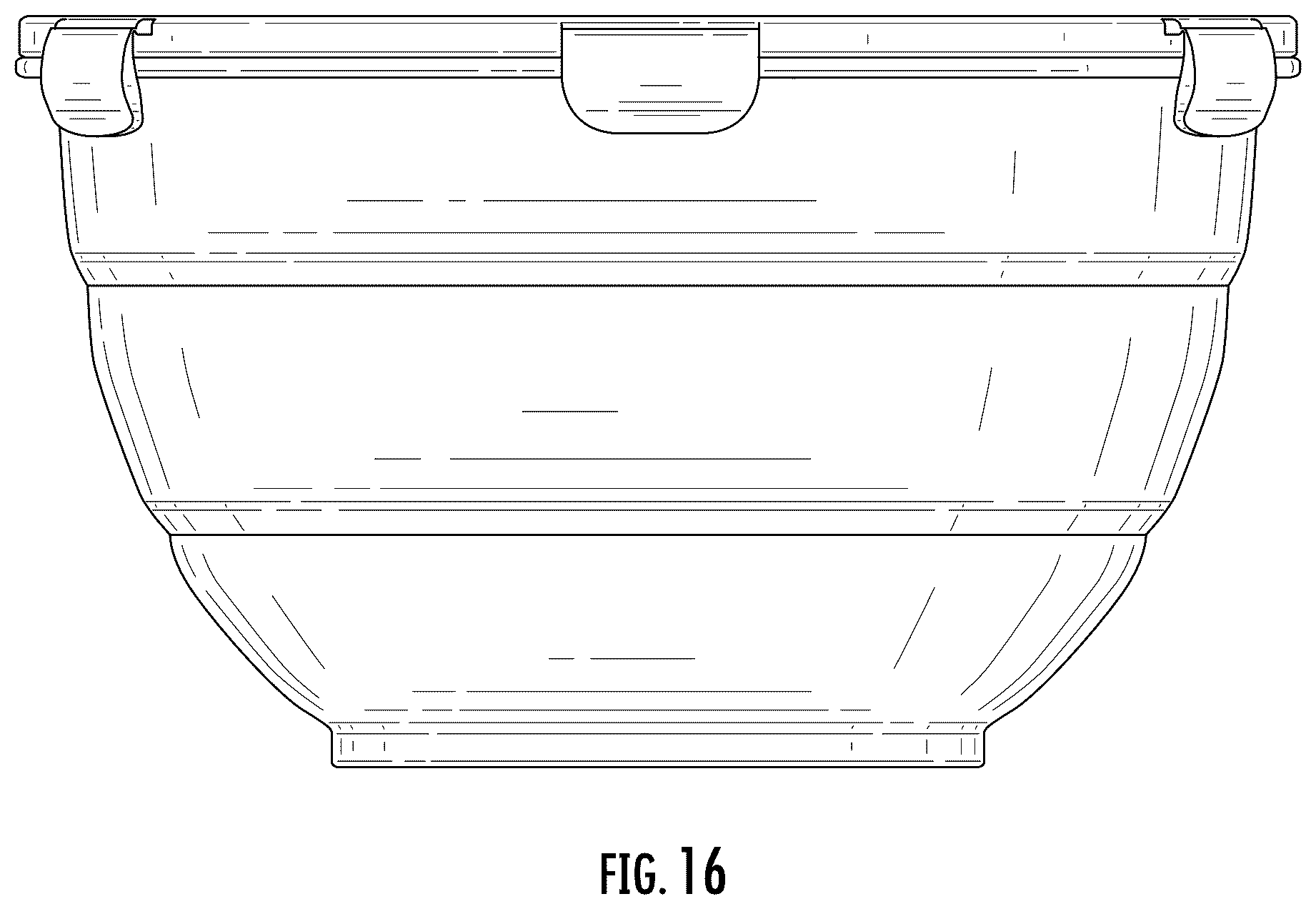 Patent USD1123533 Figure 16 – Collapsible bowl with locking lid