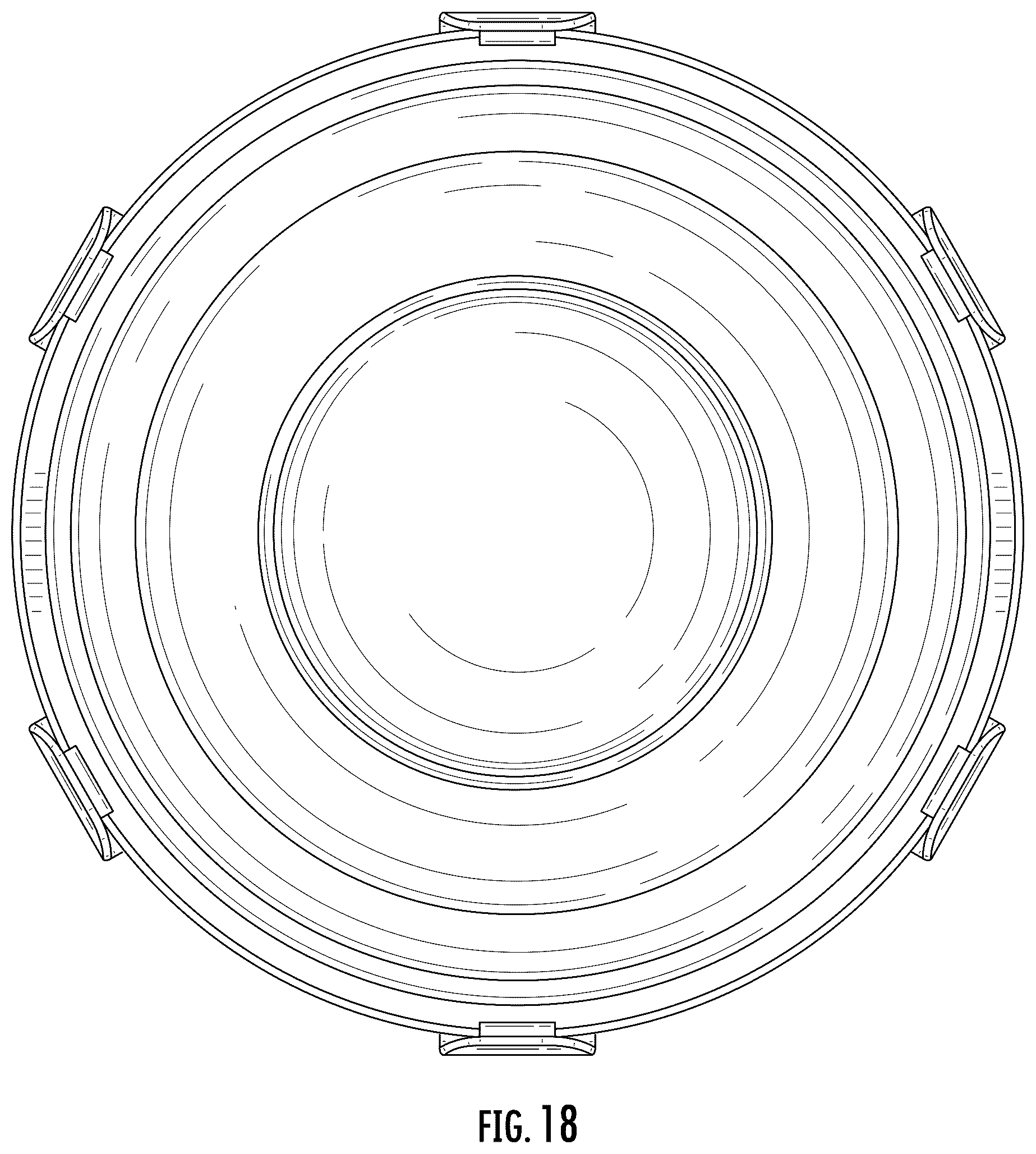 Patent USD1123533 Figure 18 – Collapsible bowl with locking lid