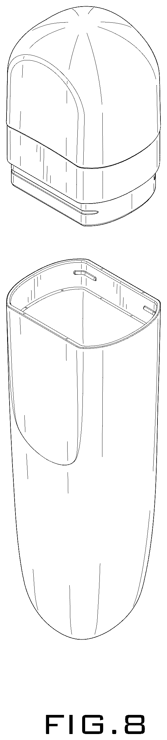 Patent USD1123534 Figure 8 – Utensil casing