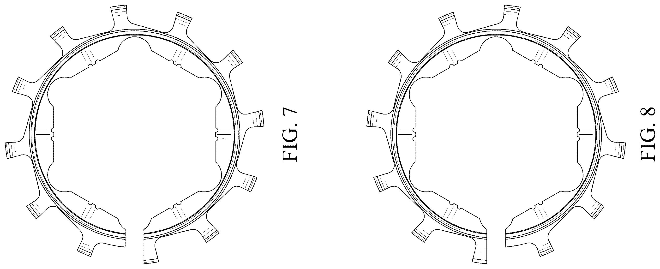Patent USD1123549 Figure 4 – Gear for a hand tool