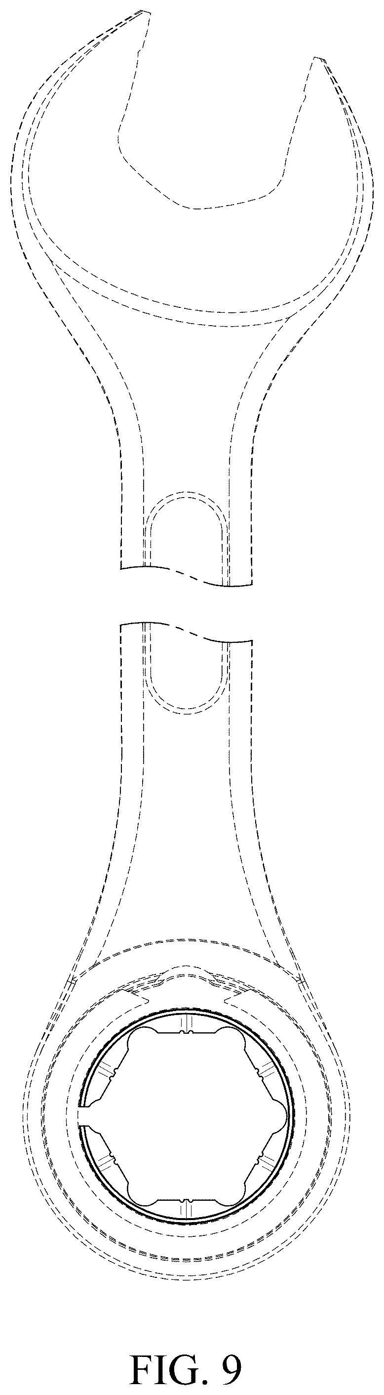 Patent USD1123549 Figure 5 – Gear for a hand tool