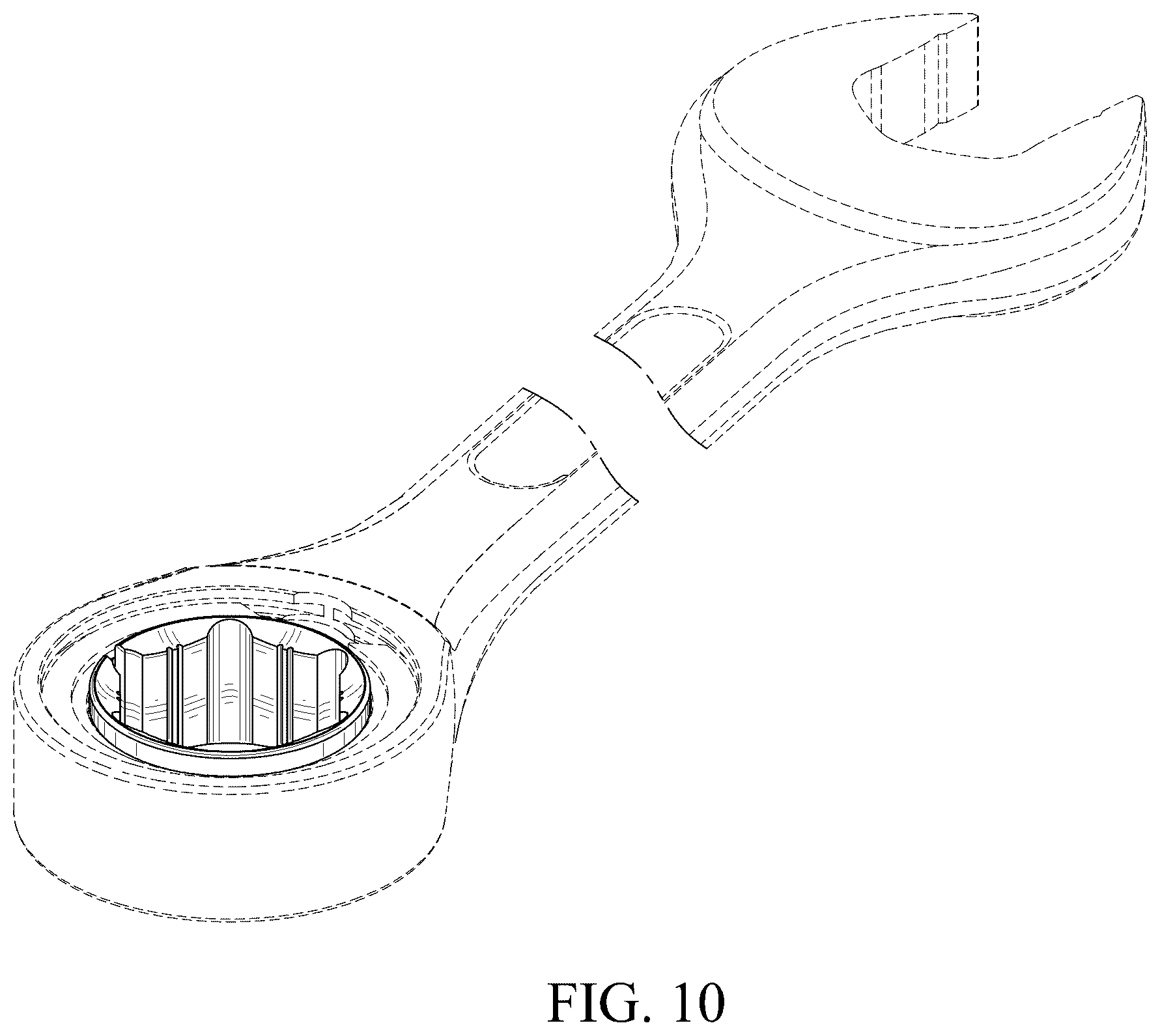 Patent USD1123549 Figure 6 – Gear for a hand tool