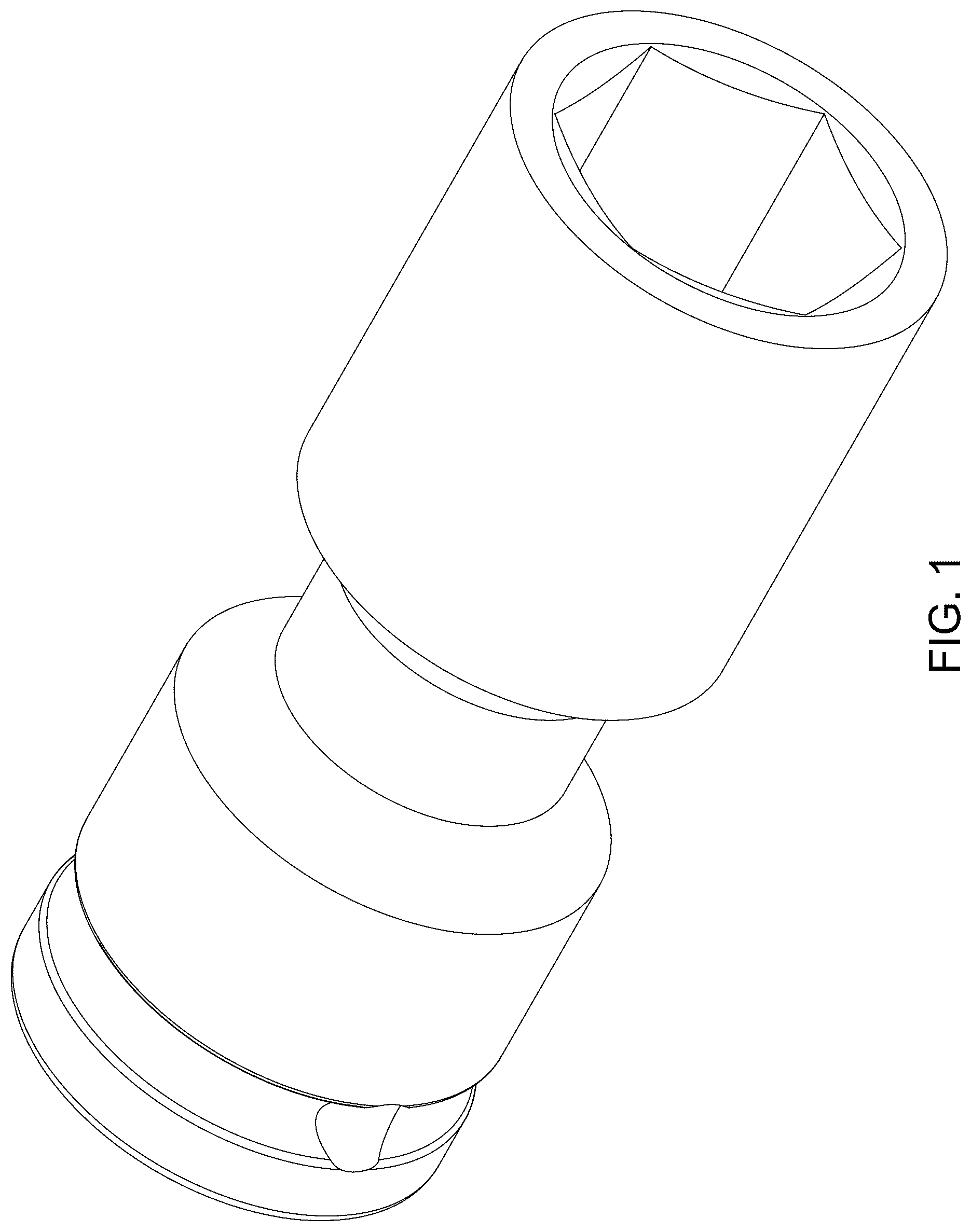 Patent USD1123550 Figure 1 – Impact socket