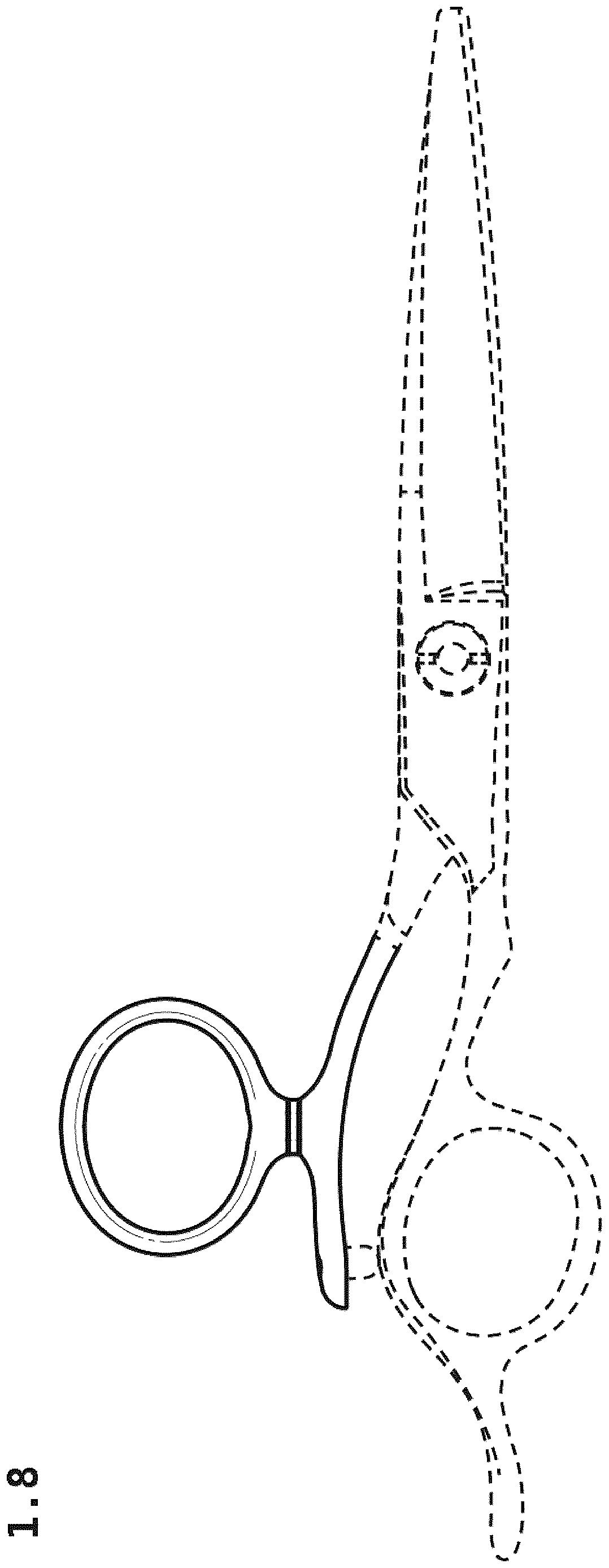 Patent USD1123551 Figure 8 – Scissors
