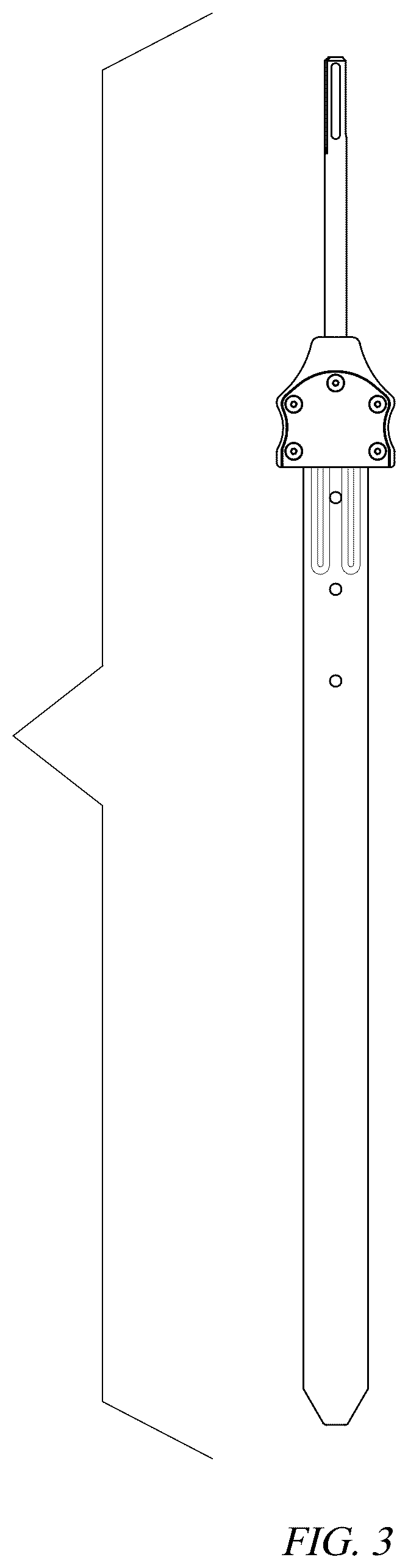 Patent USD1123553 Figure 3 – Stake driver bit and stake set