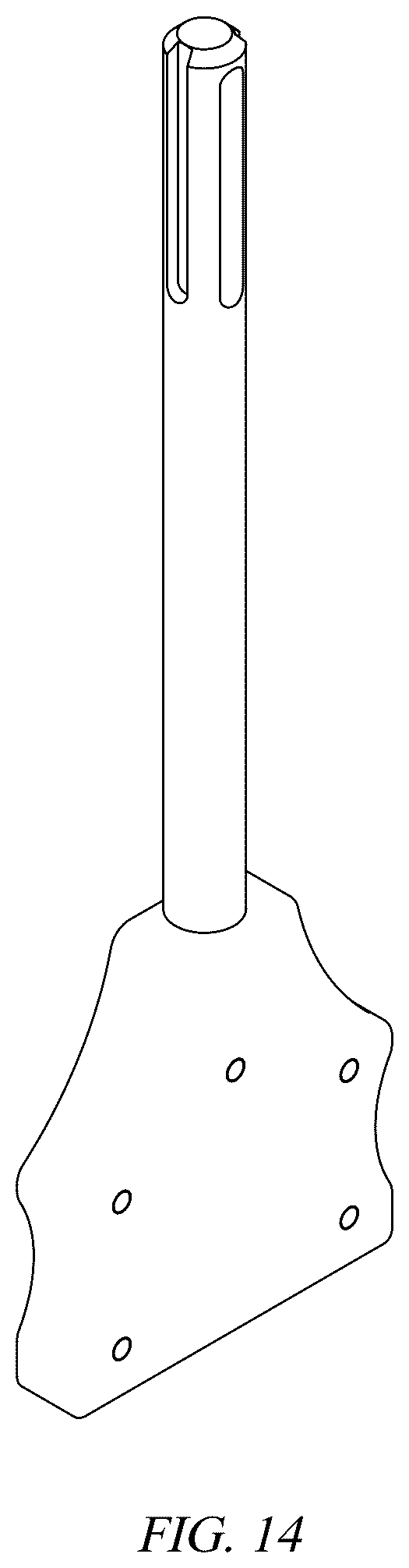 Patent USD1123553 Figure 14 – Stake driver bit and stake set