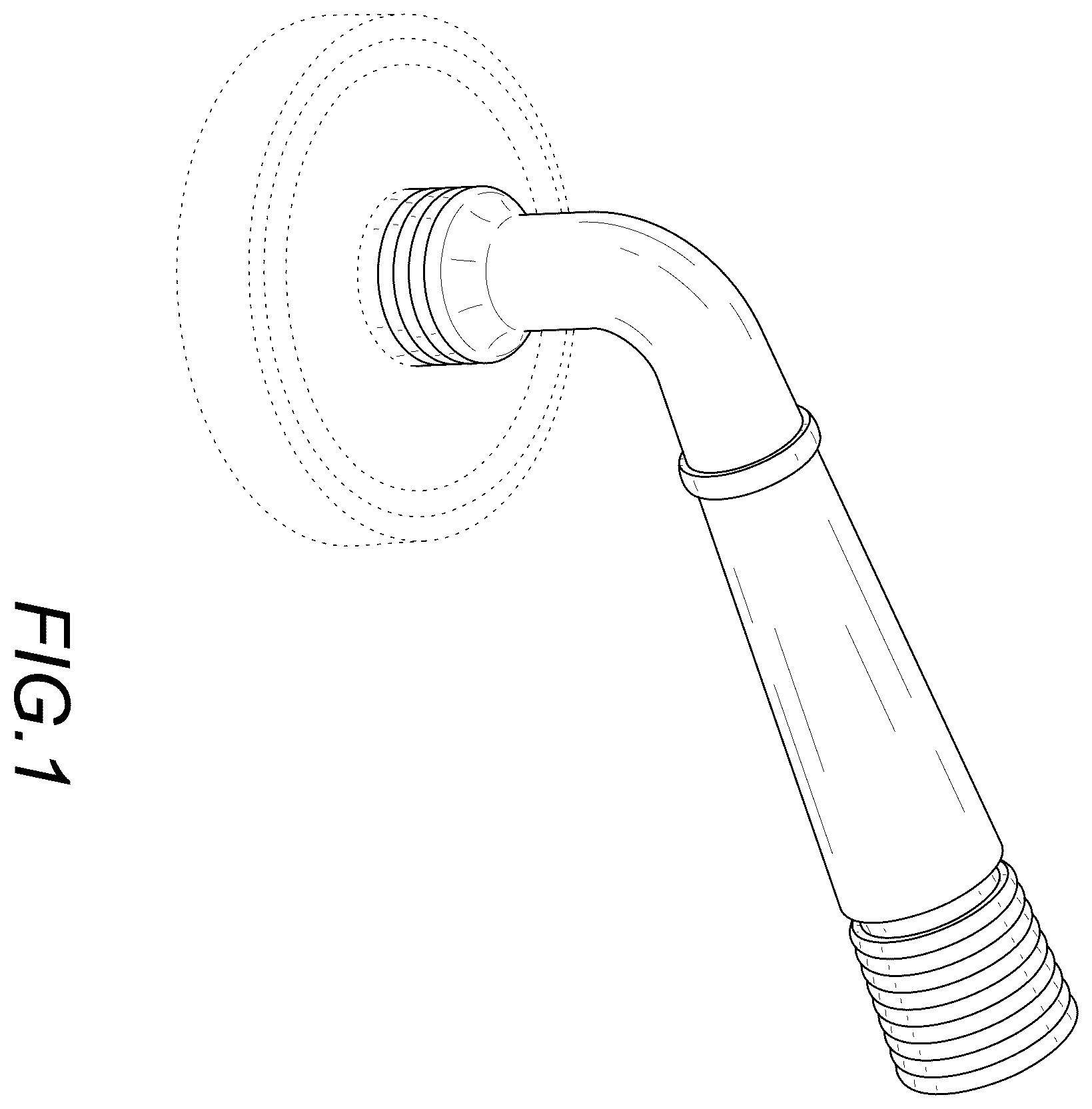 Patent USD1123562 Figure 1 – Door handle