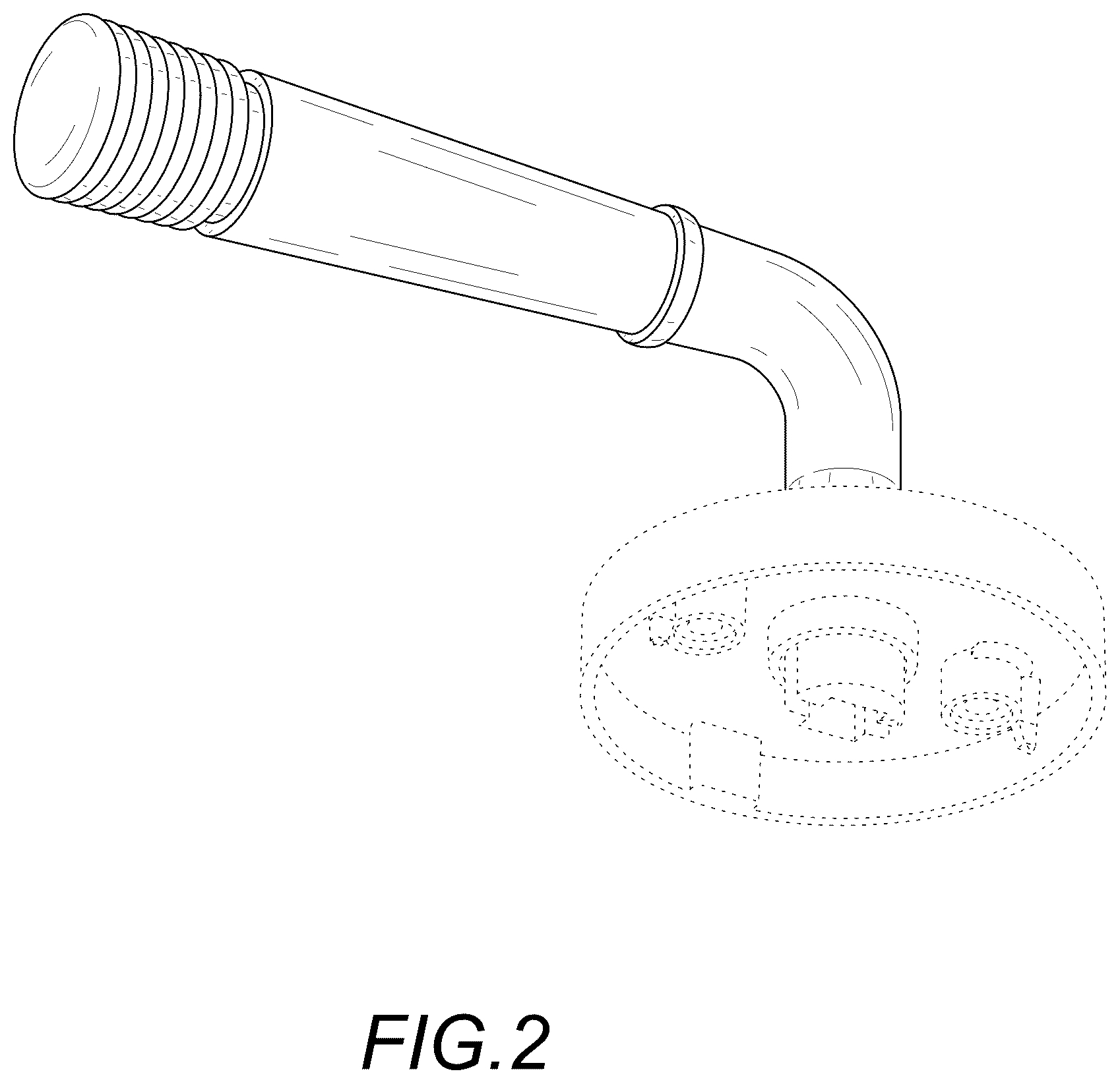Patent USD1123562 Figure 2 – Door handle