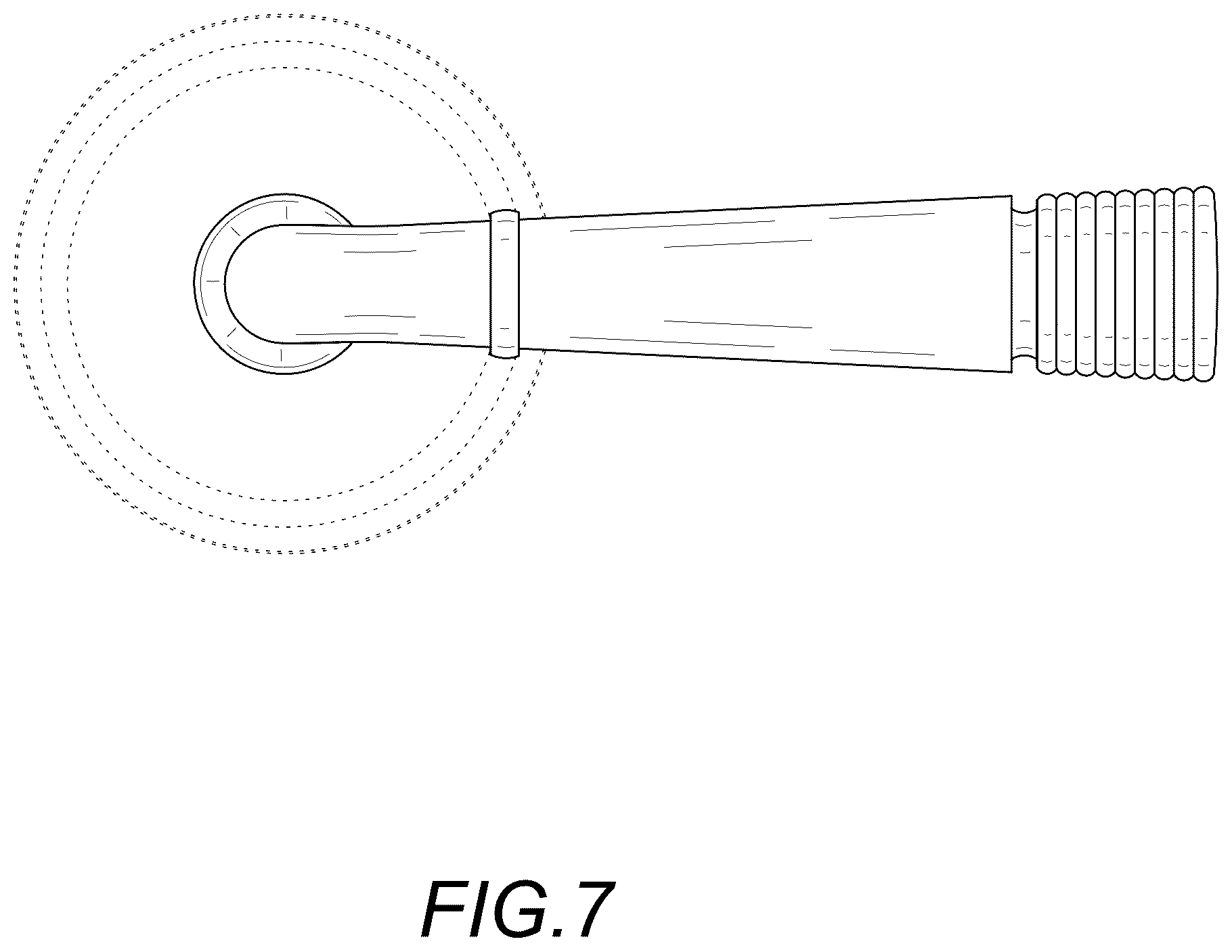 Patent USD1123562 Figure 7 – Door handle