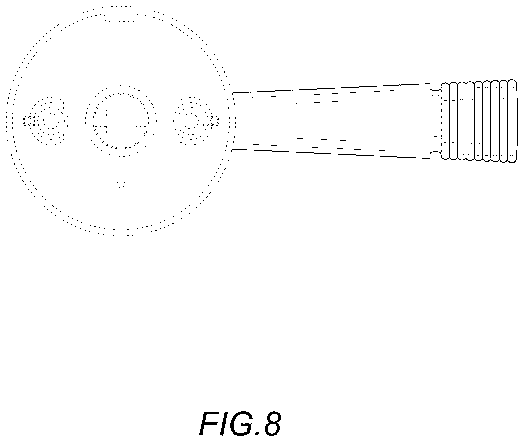 Patent USD1123562 Figure 8 – Door handle
