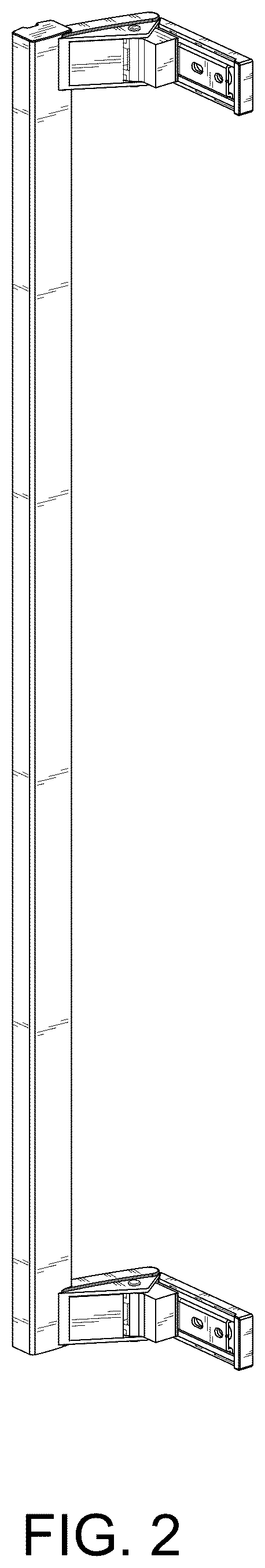Patent USD1123563 Figure 2 – Door handle for beef refrigeration display cabinet
