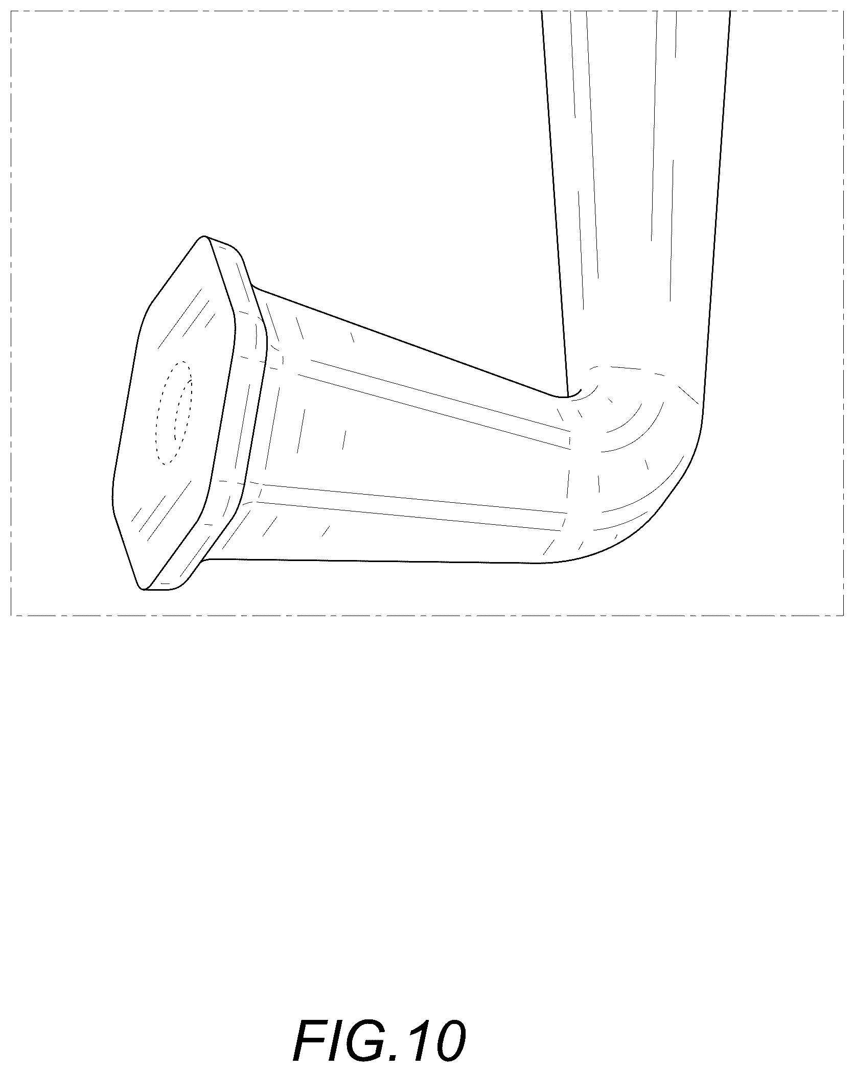 Patent USD1123564 Figure 10 – Door handle
