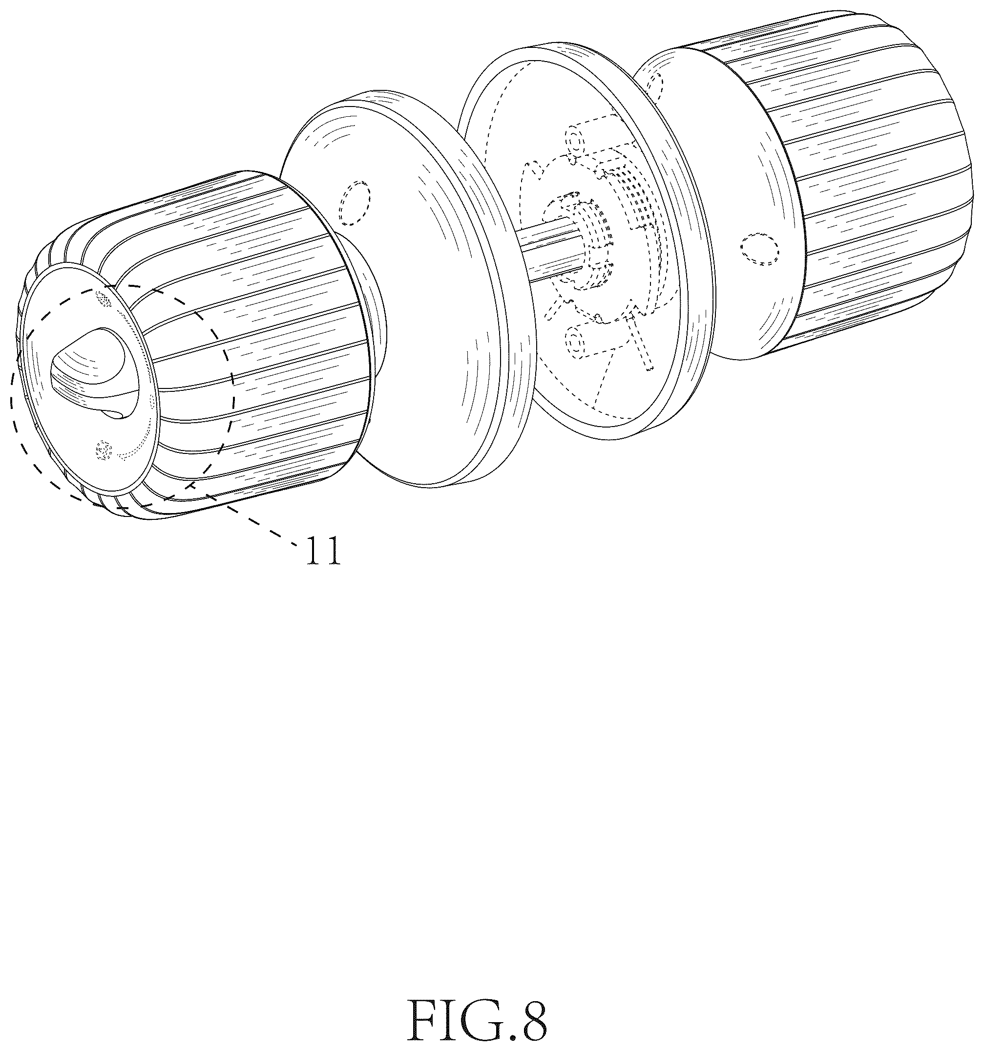 Patent USD1123567 Figure 8 – Smart door lock