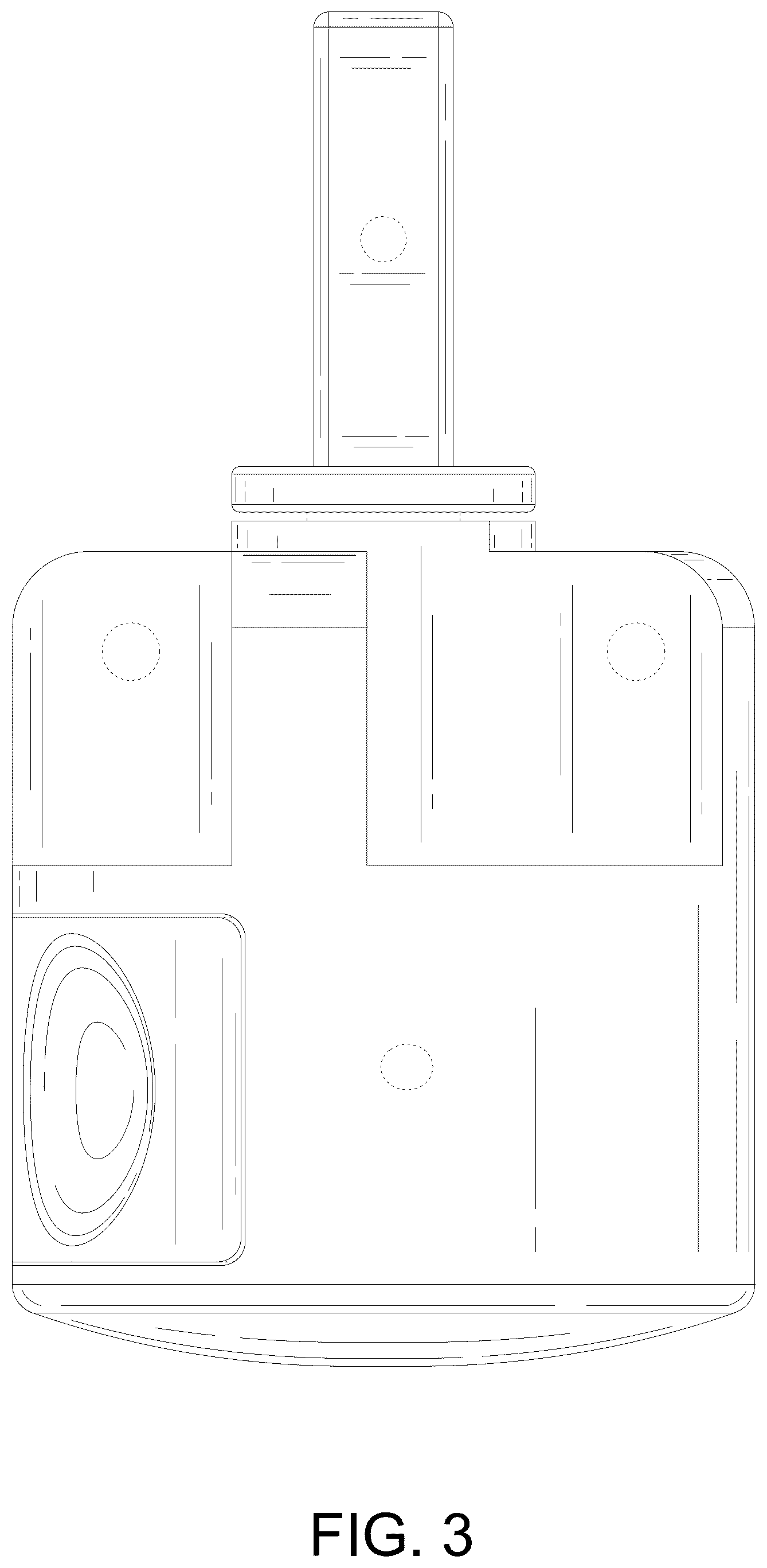 Patent USD1123568 Figure 3 – Central lock for folding tent