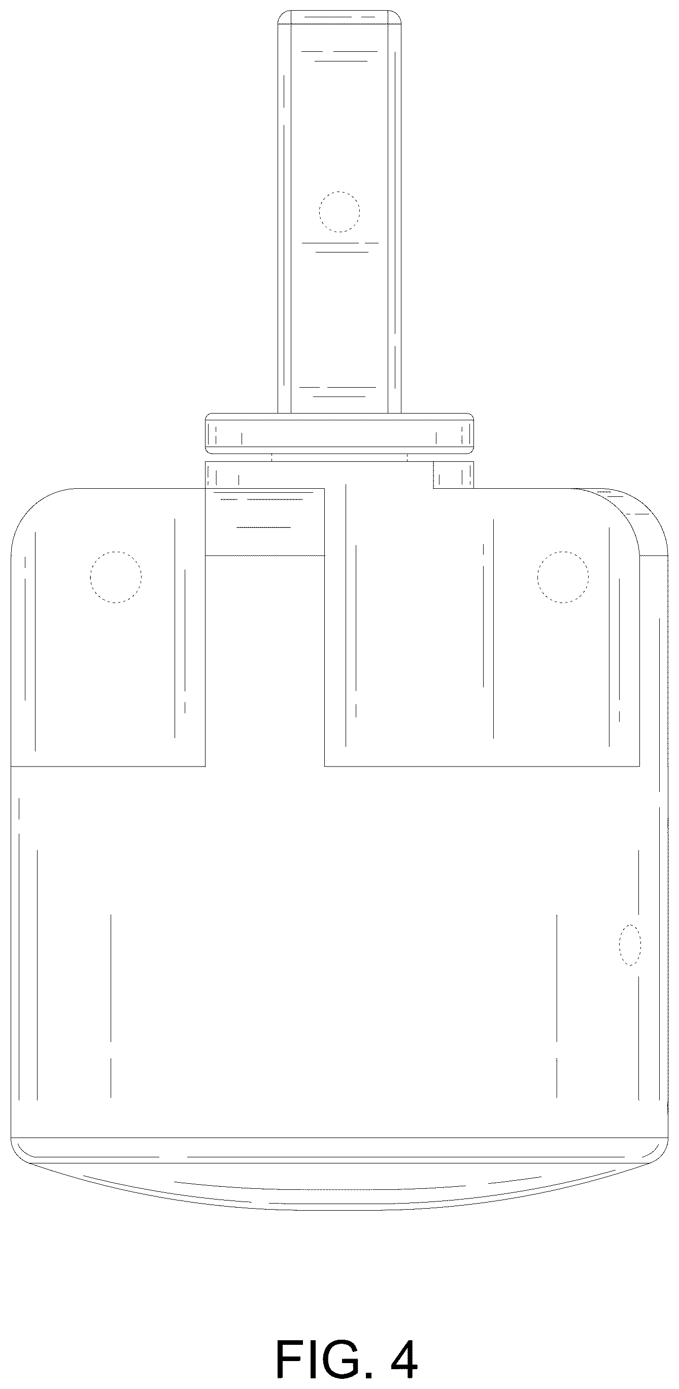 Patent USD1123568 Figure 4 – Central lock for folding tent