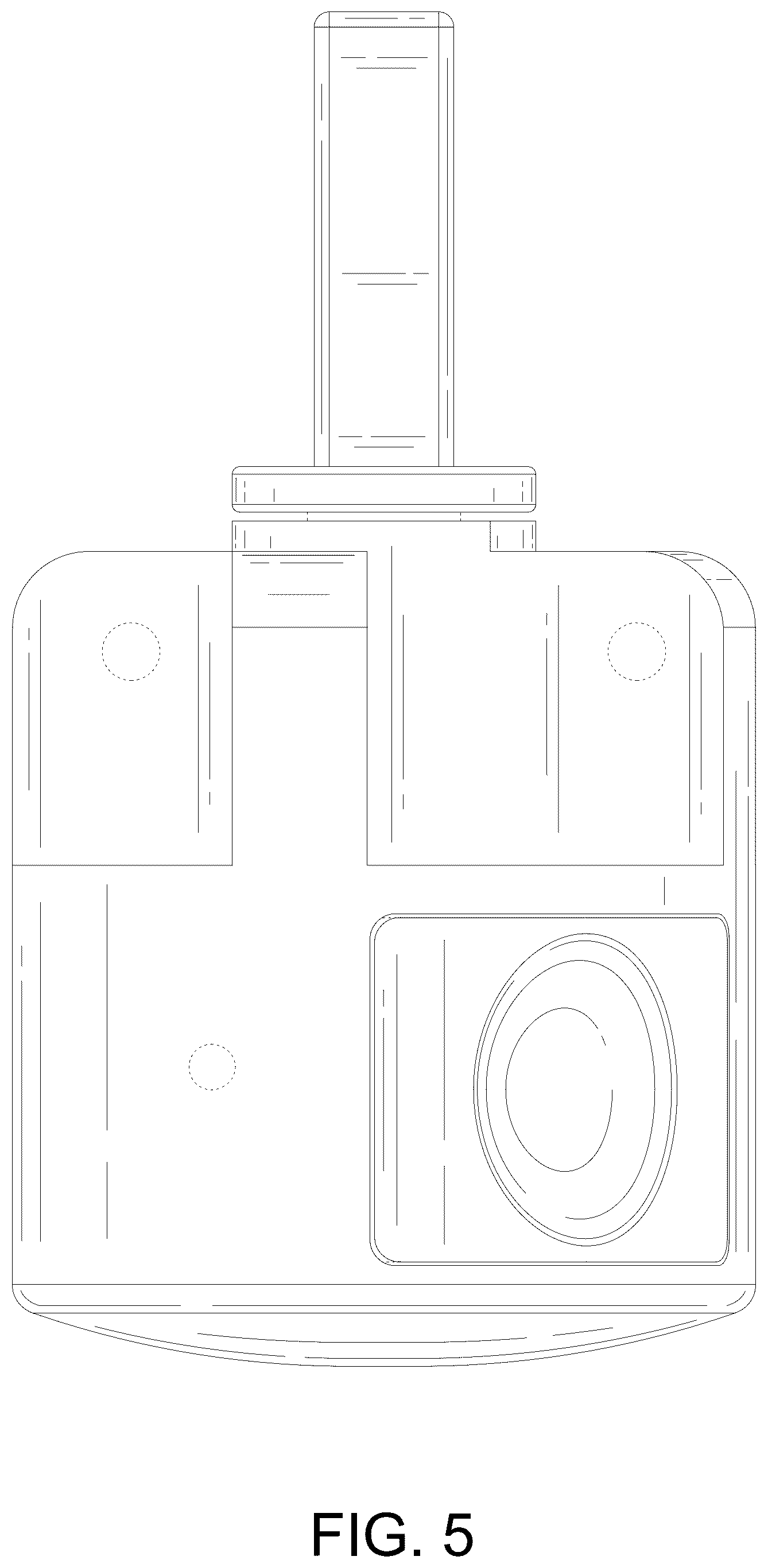 Patent USD1123568 Figure 5 – Central lock for folding tent