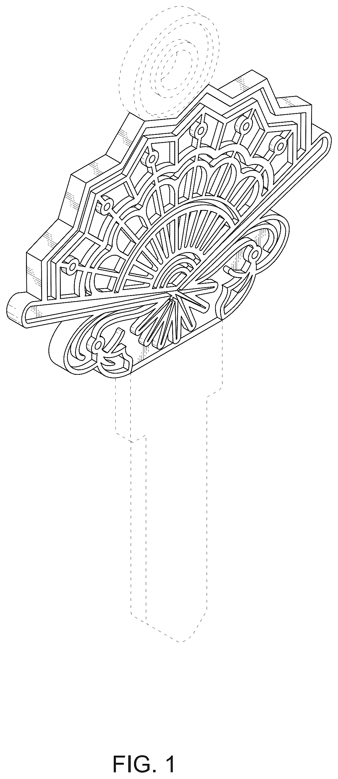 Patent USD1123571 Figure 1 – Key