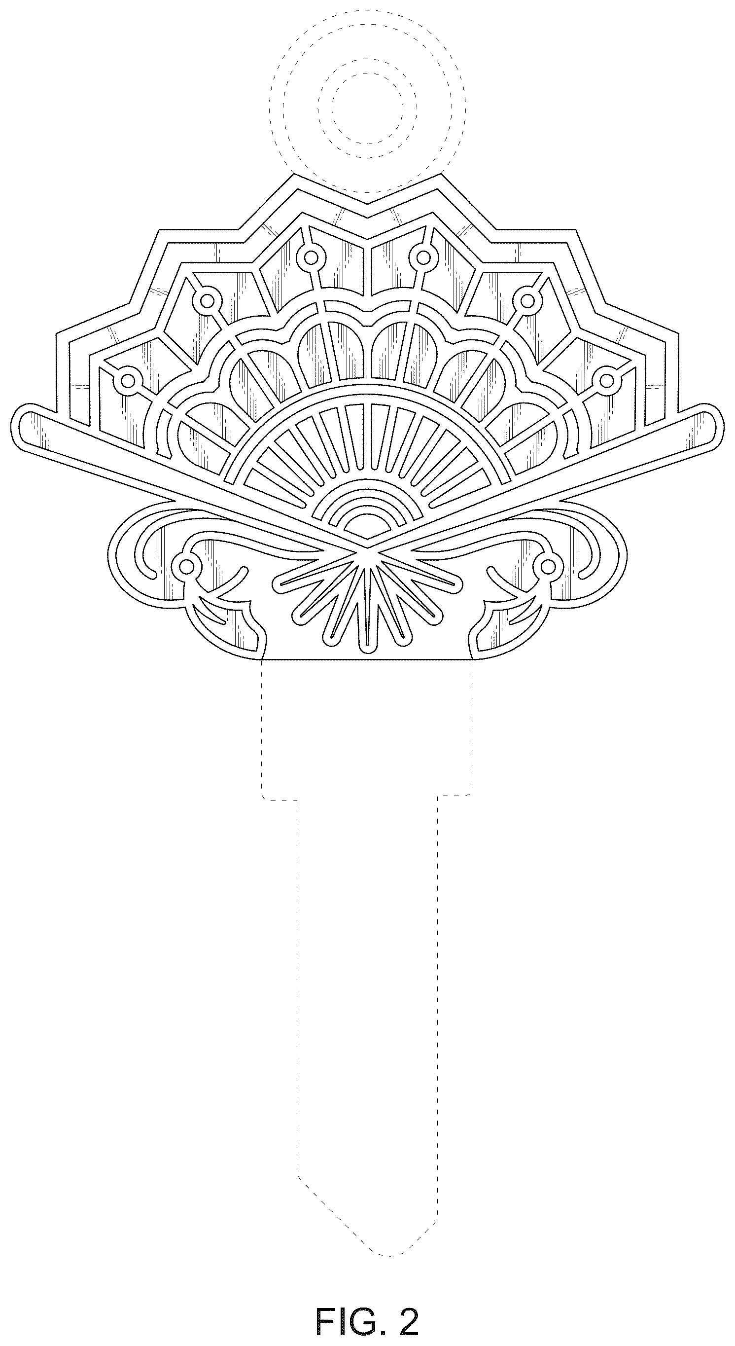 Patent USD1123571 Figure 2 – Key