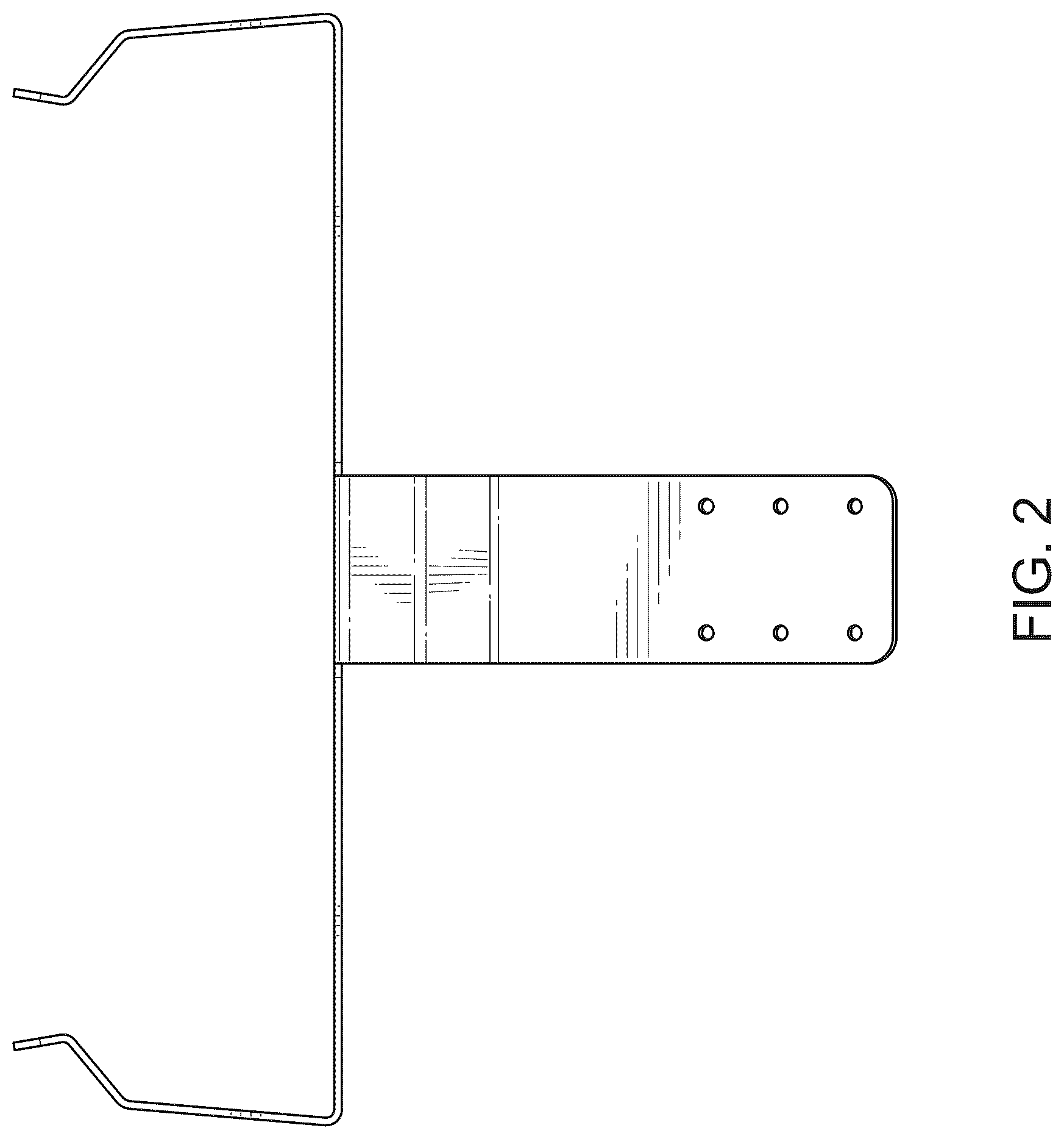 Patent USD1123573 Figure 2 – Screen mounting bracket