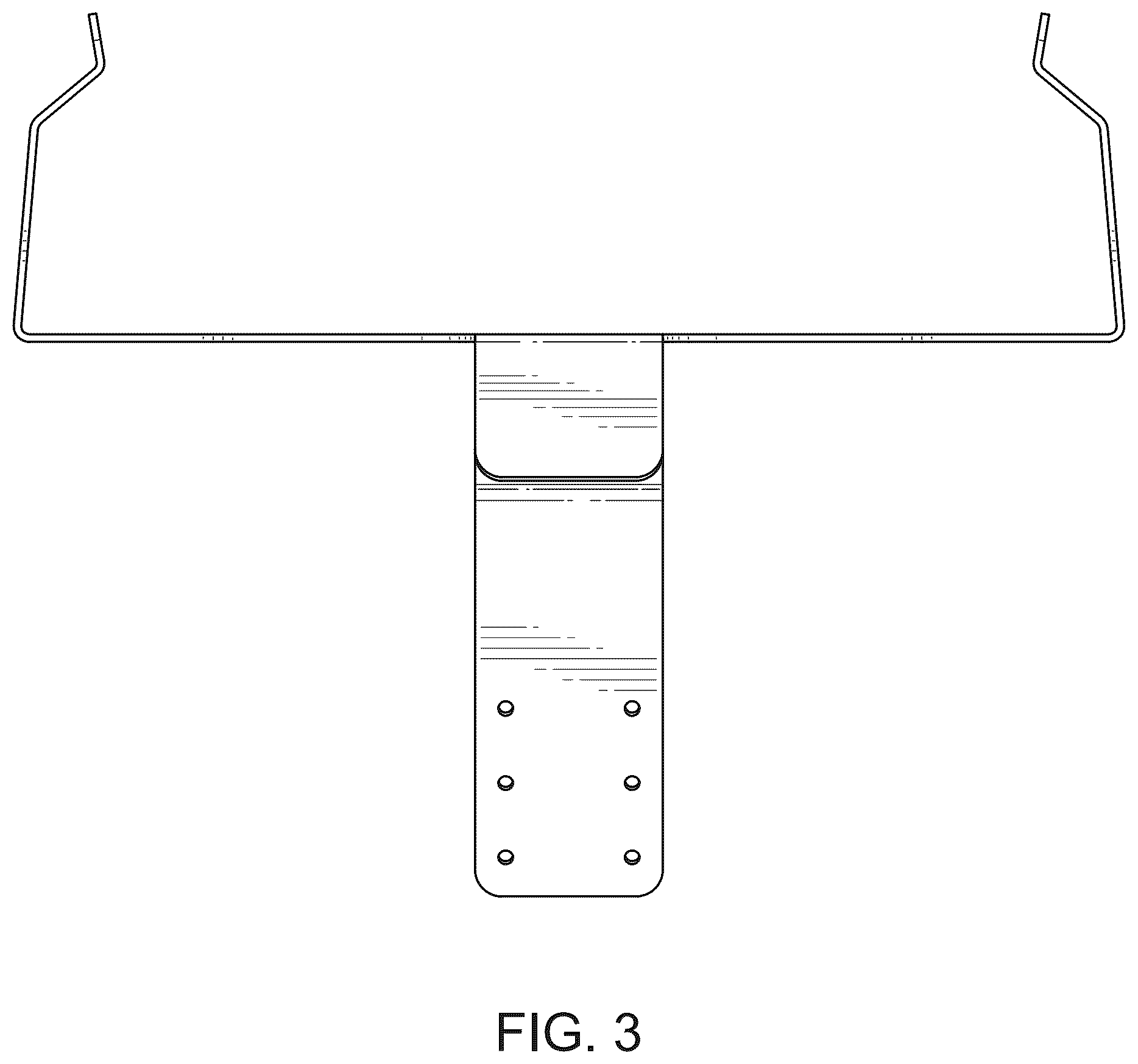 Patent USD1123573 Figure 3 – Screen mounting bracket