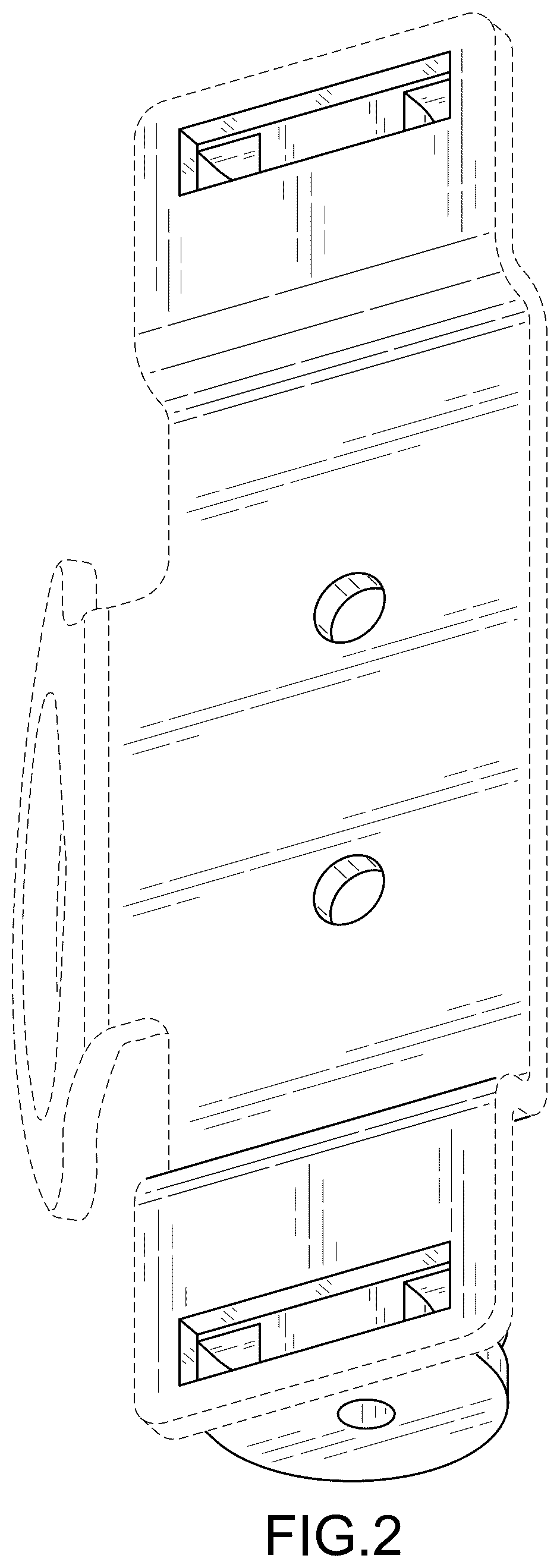 Patent USD1123574 Figure 2 – Mounting plate